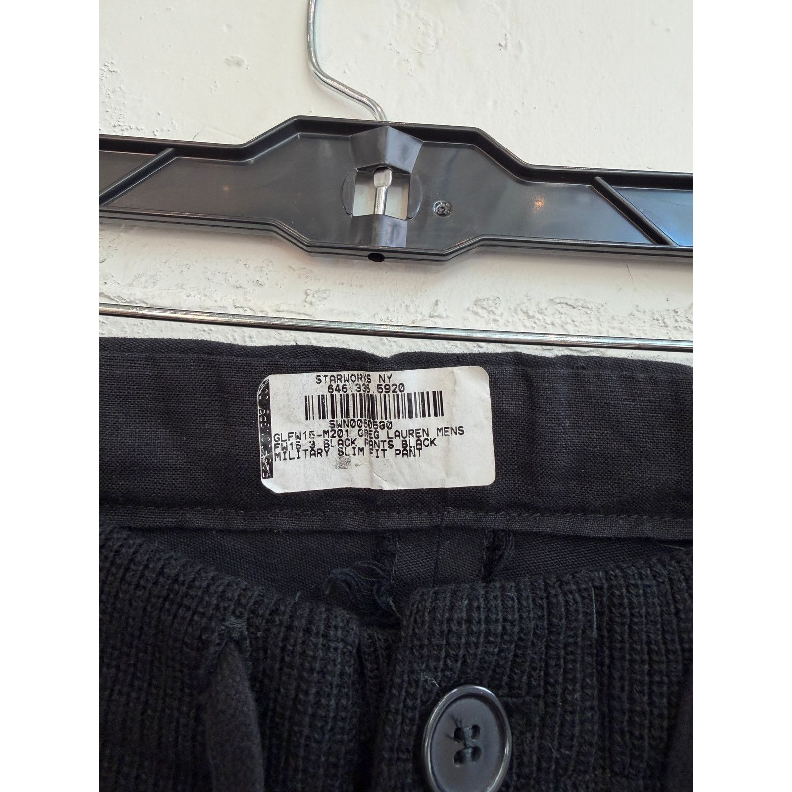 Greg Lauren Greg Lauren SAMPLE FW15 Black Tent Patchwork Pants Size US 34 / EU 50 - 4 Thumbnail