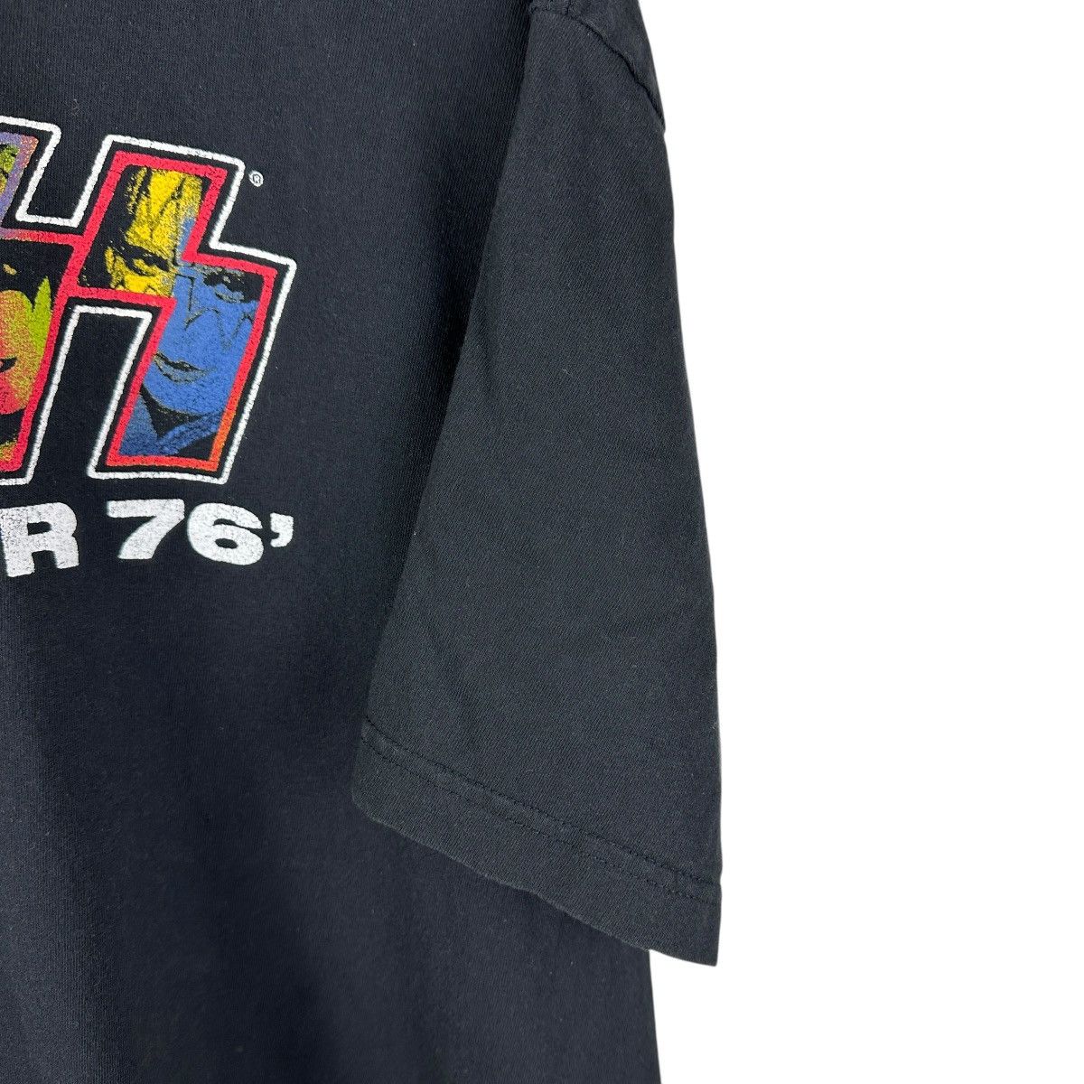 Band Tees Mens Y2K Kiss 1976 US Tour Rock Band Shirt 2XLT Size US XXL / EU 58 / 5 - 4 Thumbnail