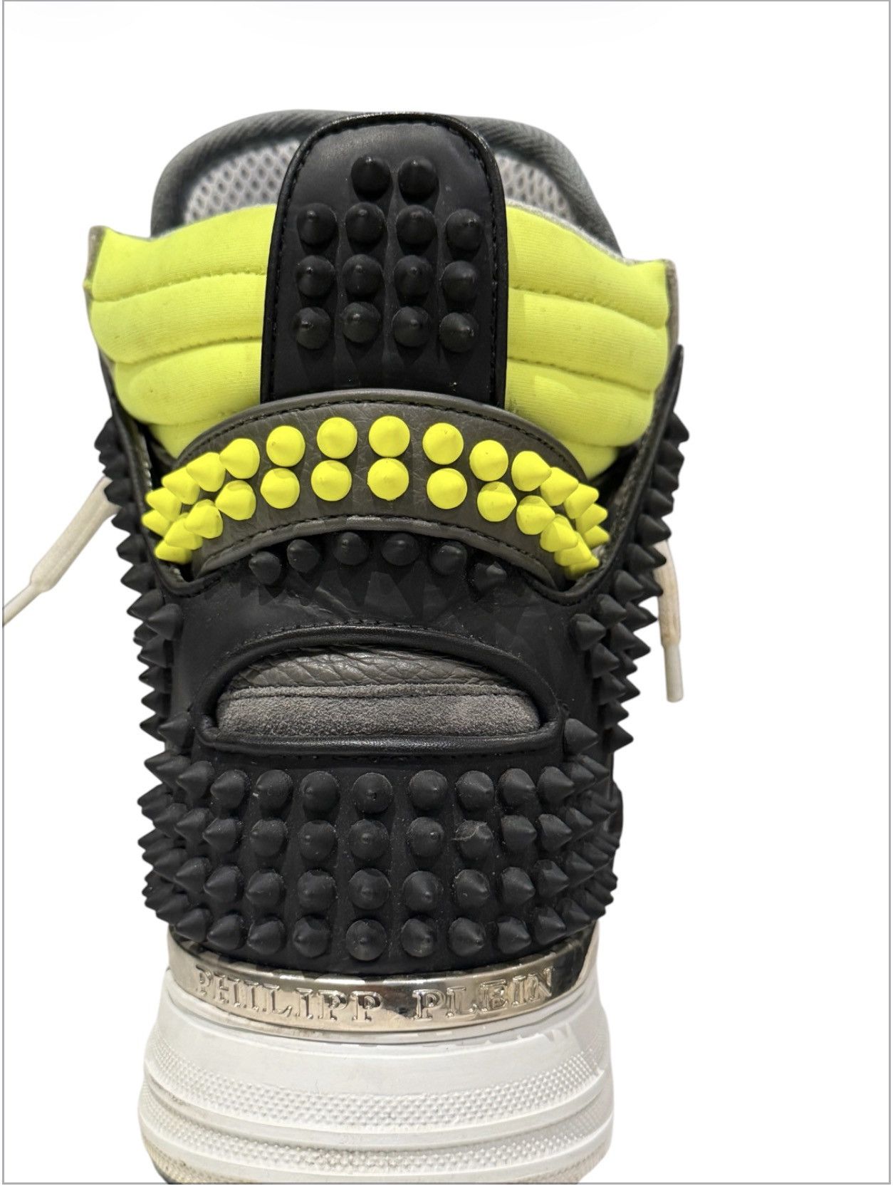 Philipp Plein Philipp Plein Phantom Kicks Studded Hi-Top Sneakers Size US 9 / EU 42 - 6 Thumbnail