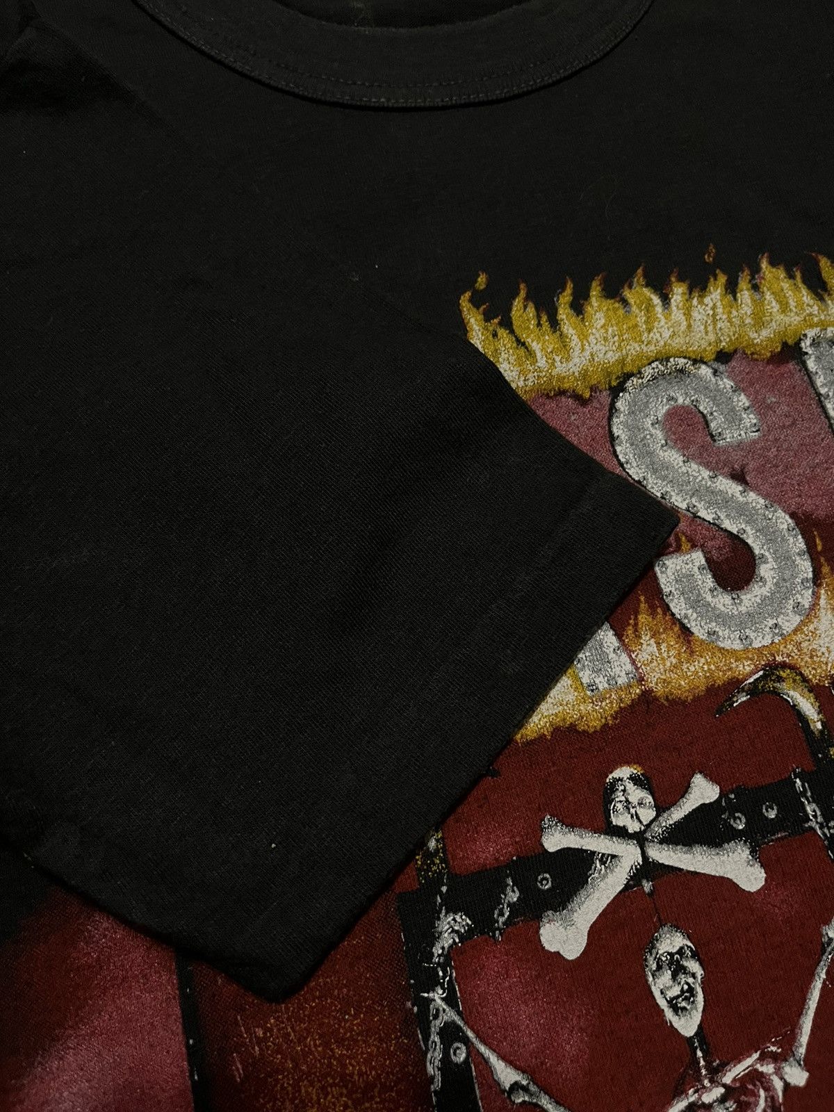 Band Tees × Vintage Vintage 80s Thrashed 1984 WASP Metal Rock Band T-Shirt Black Size US M / EU 48-50 / 2 - 6 Thumbnail