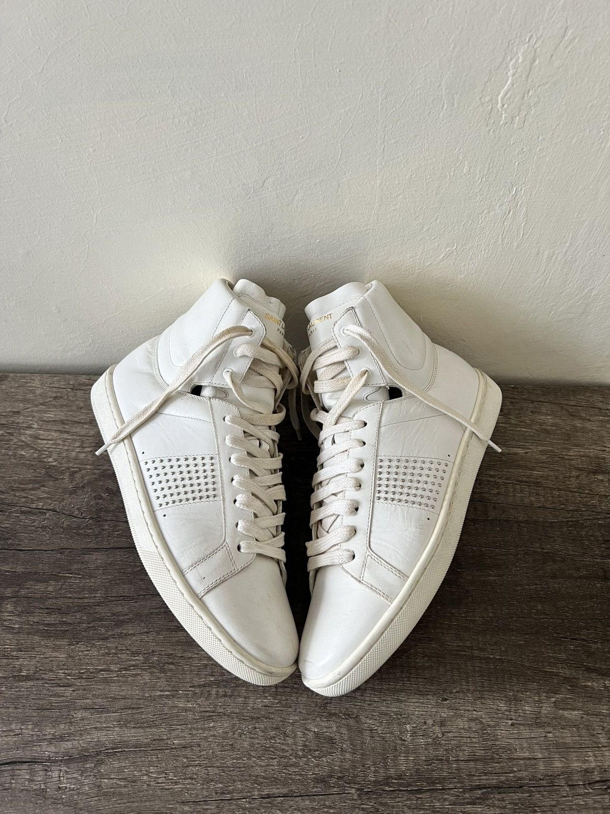 Saint Laurent Paris SAINT LAURENT PARIS SL/01H HIGH-TOP Size US 8.5 / IT 38.5 - 2 Thumbnail