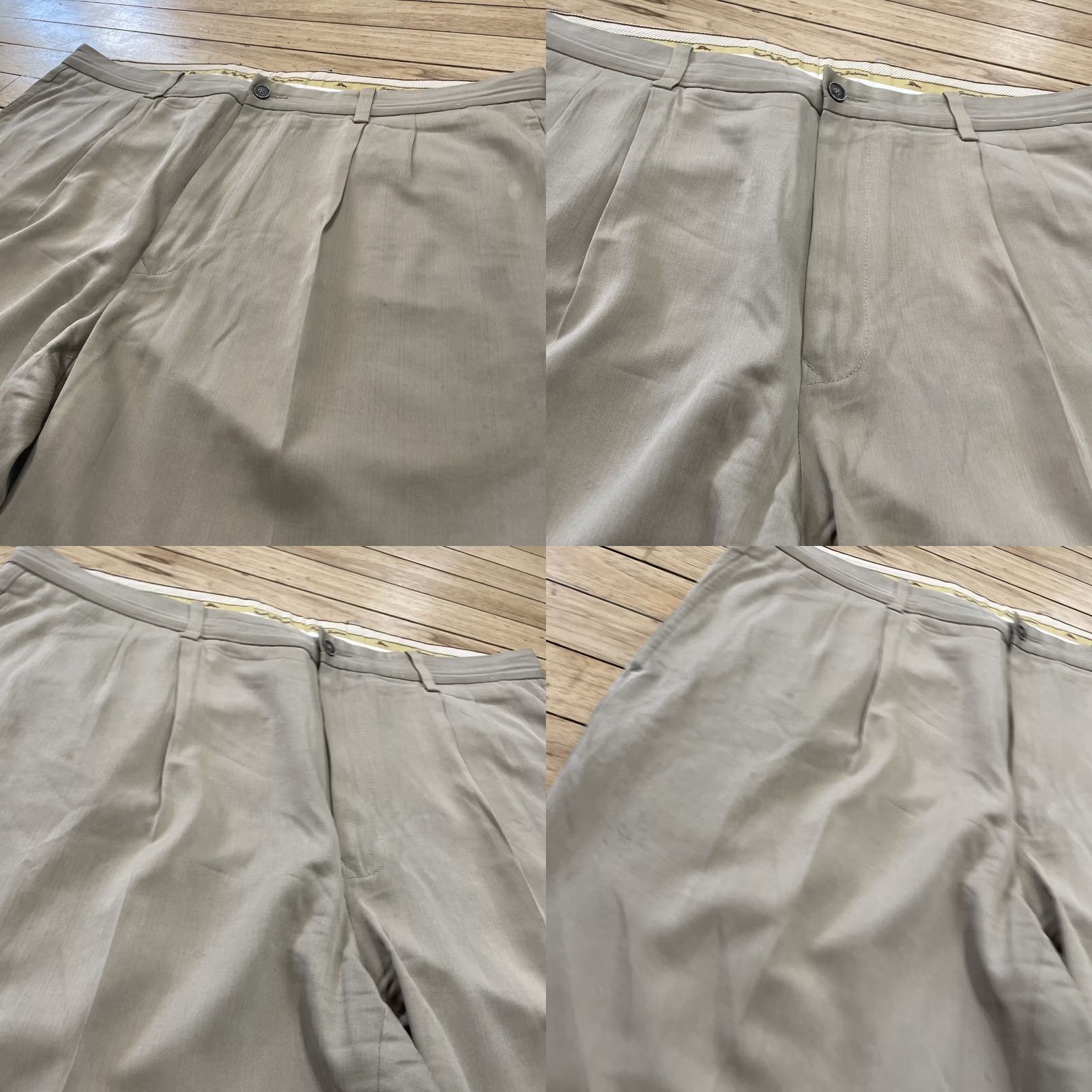 Tommy Bahama Tommy Bahama Pants Men 38x32 Silk Sand Pleat High Relax Trouser Grunge Size US 38 / EU 54 - 10 Thumbnail