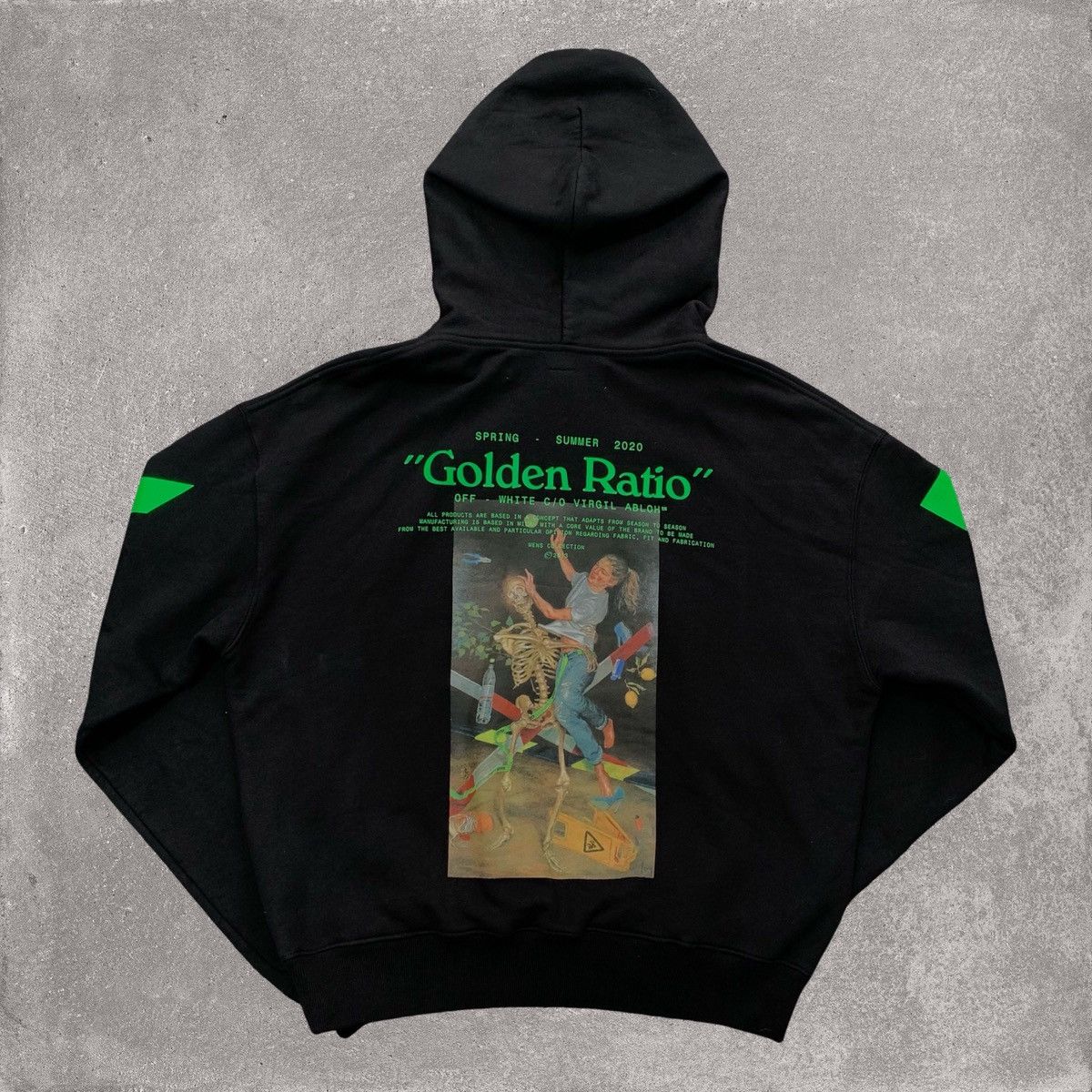 Off-White Off White Golden Ratio Double Tee Hoodie | Grailed