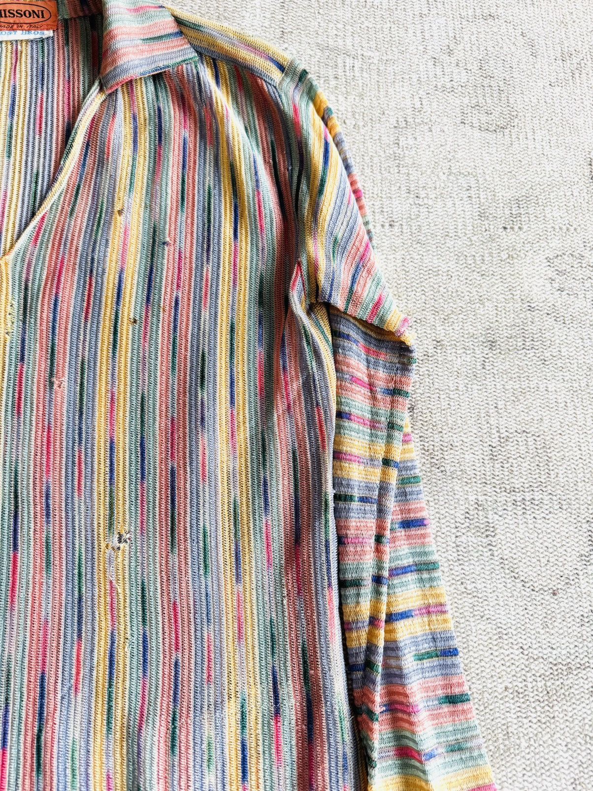 Missoni × Vintage Vintage Missoni distressed sheer knit tunic blouse sz 44 Size M / US 6-8 / IT 42-44 - 8 Thumbnail
