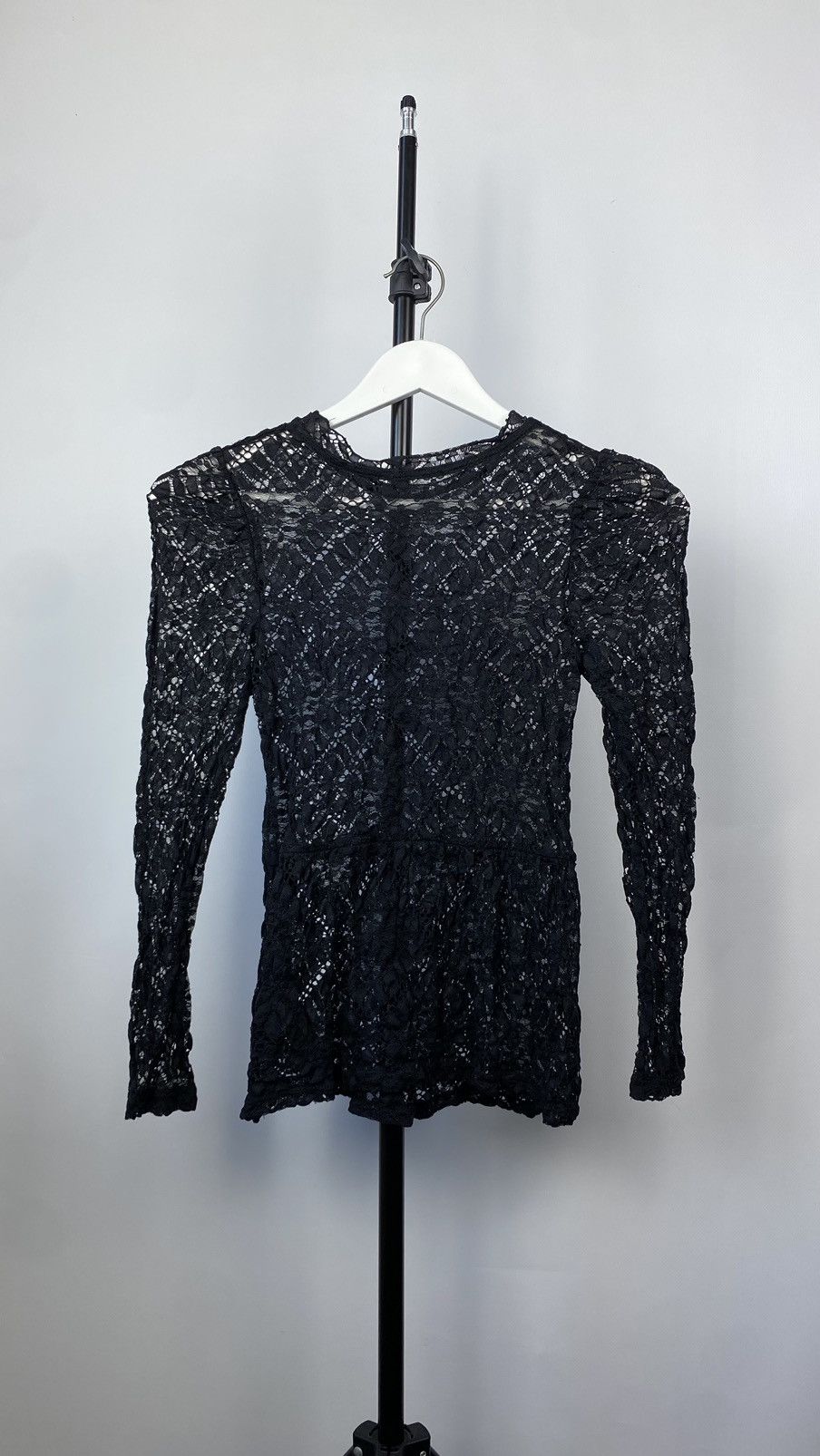 20471120 × Japanese Brand × Vintage Vintage crazy Lace Mesh Gothic Blouse Size S / US 4 / IT 40 - 7 Thumbnail