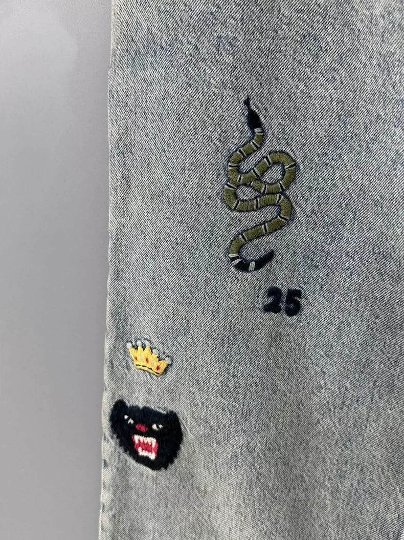 Gucci Gucci Patterned embroidered jeans 2501-Nextarrow Size US 27 - 6 Thumbnail