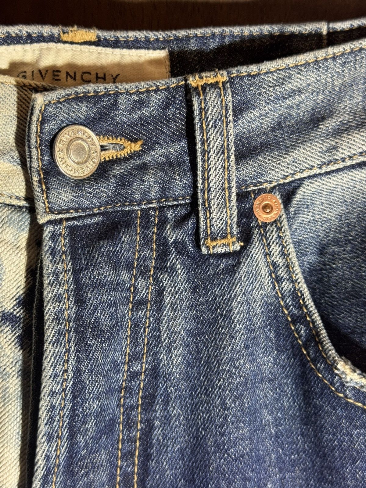 Givenchy givenchy ss20 runway bleached denim pants 26 wo Size 26" / US 2 / IT 38 - 10 Thumbnail