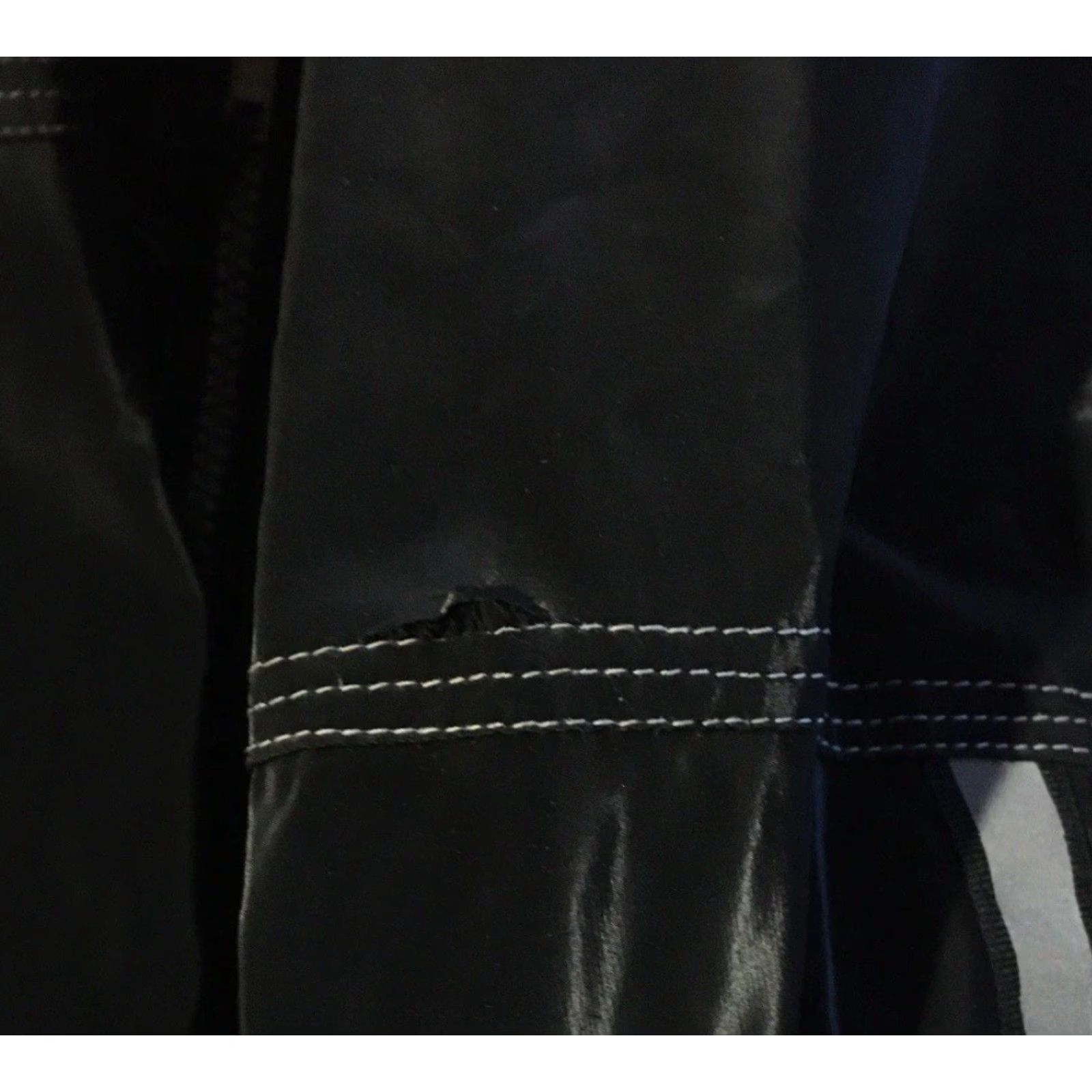 Vintage VINTAGE 90s Interstate Jeans Reflective Jacket 2XL Black Grunge Skate Surf Rave Jnco Y2K Mens Jacket Size US 39 - 3 Thumbnail