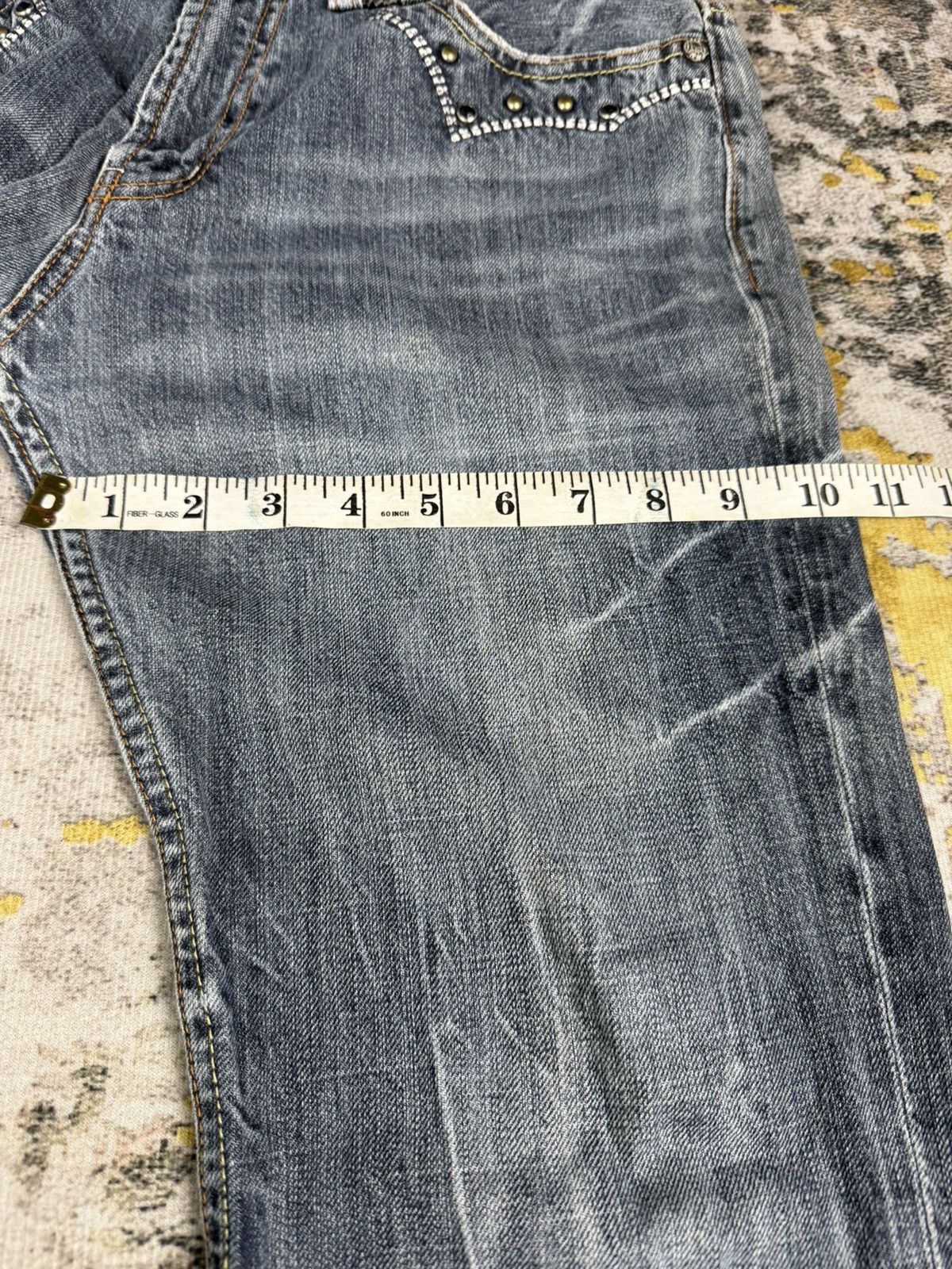 semanticdesign Rare 90s Oririn Studded Flared Mudwash Jeans Size US 31 - 11 Thumbnail