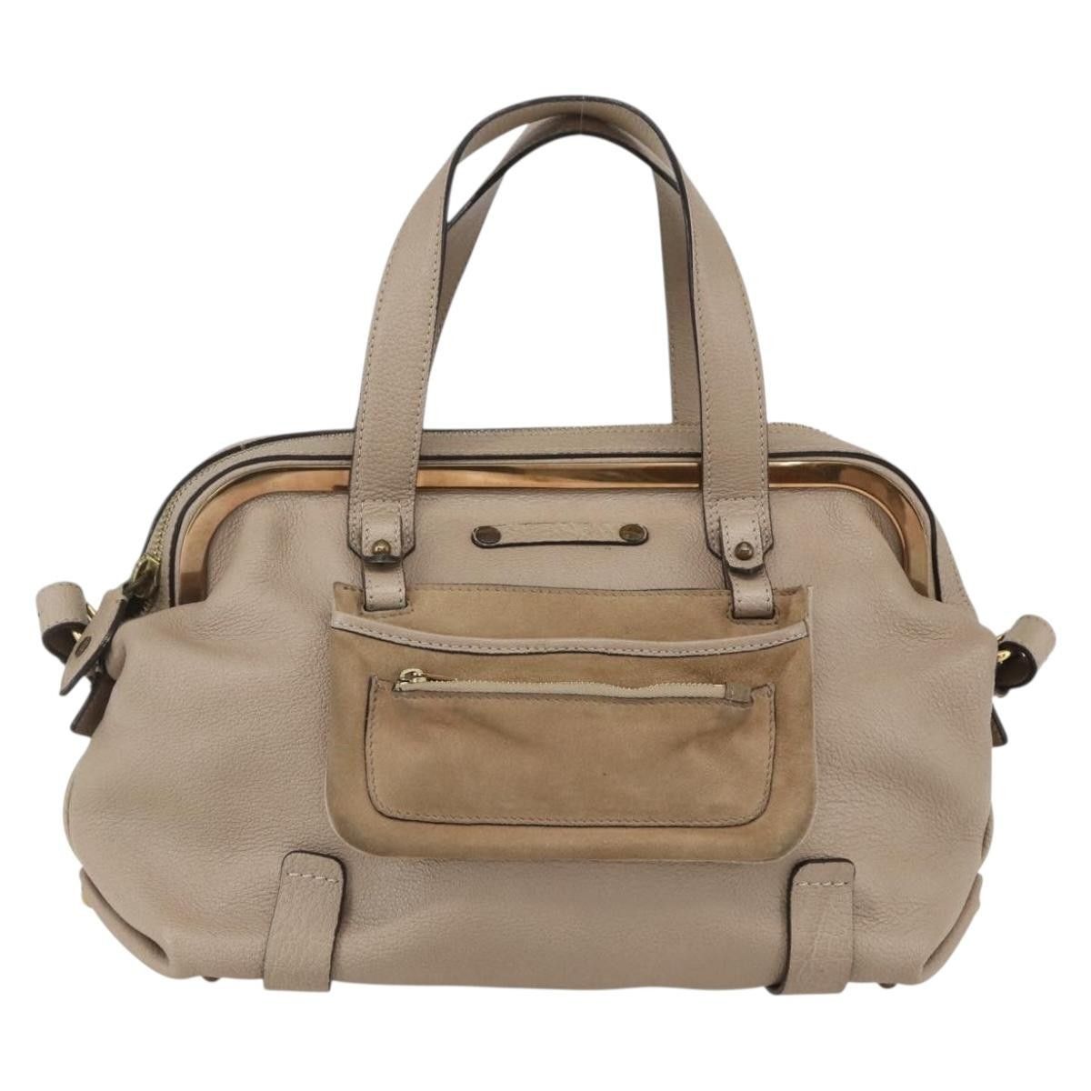Chloe Chloe Abby Convertible Frame Satchel Leather with Suede Size ONE SIZE - 1 Thumbnail
