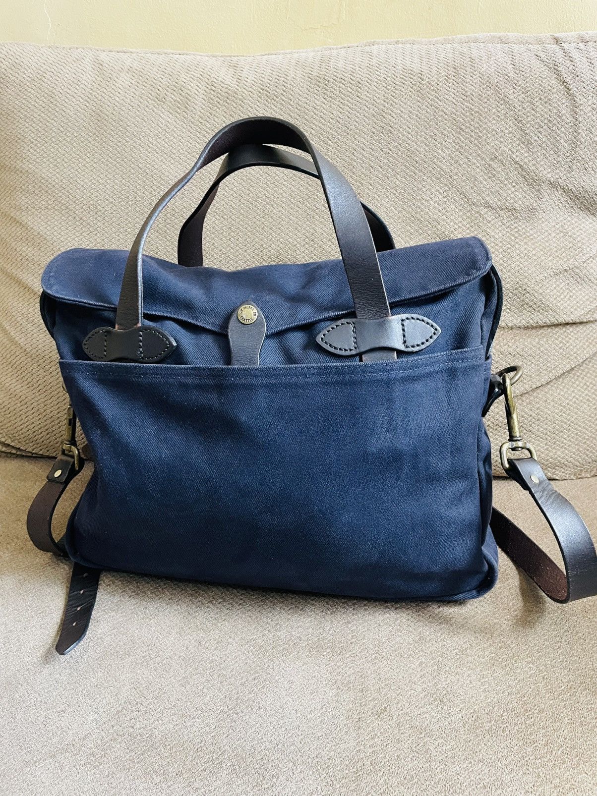 Filson Original briefcase navy blue Size ONE SIZE - 11 Thumbnail
