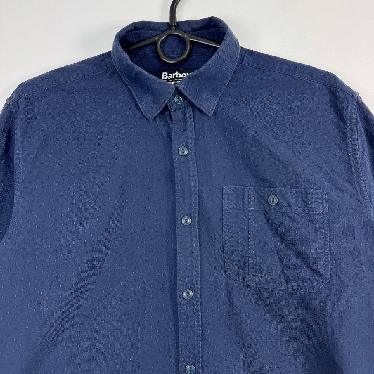 Barbour Barbour Button Up Shirt Navy Blue Casual Cotton Mens Size M Size US M / EU 48-50 / 2 - 2 Thumbnail