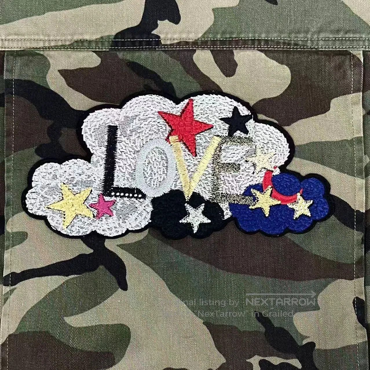 Saint Laurent Paris army green camouflage jacket with logo. Size US S / EU 44-46 / 1 - 4 Thumbnail