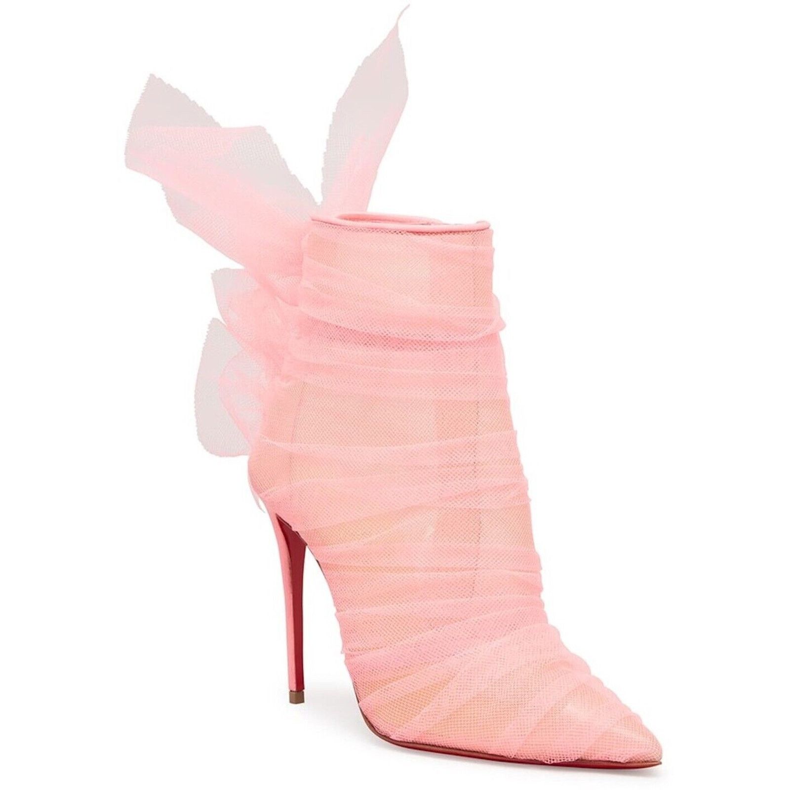 Christian Louboutin Christian Louboutin Libellibooty 100 organza Ankle boots 36 Size US 6 / IT 36 - 2 Thumbnail