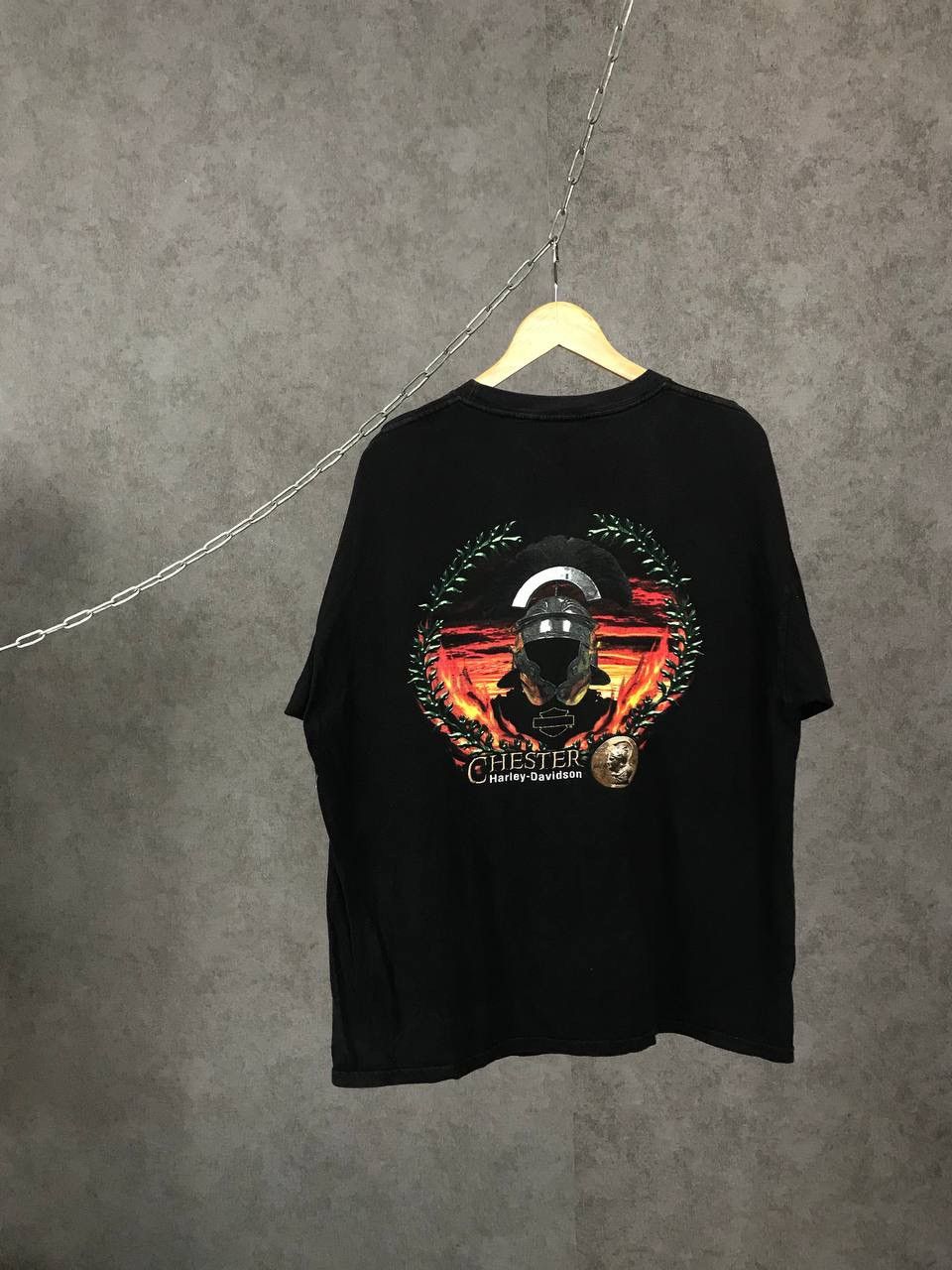 Harley Davidson Harley Davidson 2002 vintage biker rock overprinted tee Size US XL / EU 56 / 4 - 2 Thumbnail