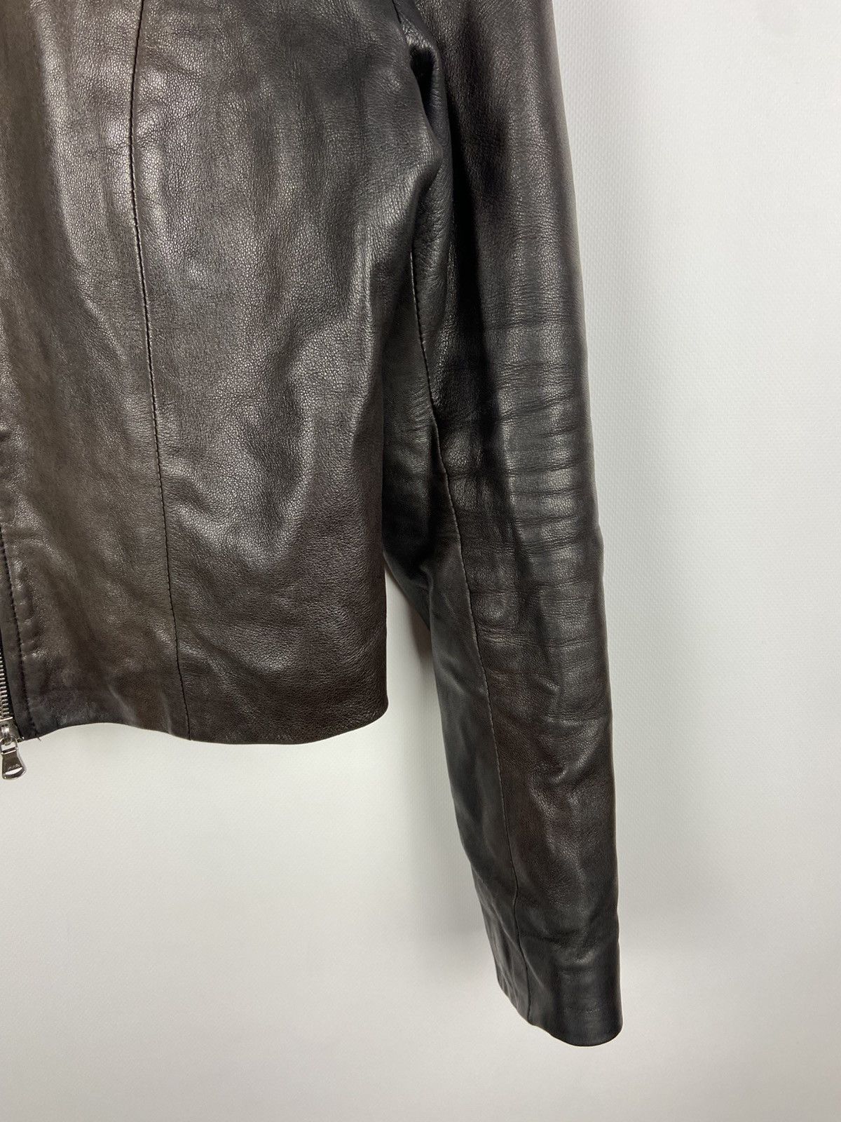 Other Vintage Vent Couvert Women’s Leather Biker Belted Jacket Size XS / US 0-2 / IT 36-38 - 7 Thumbnail