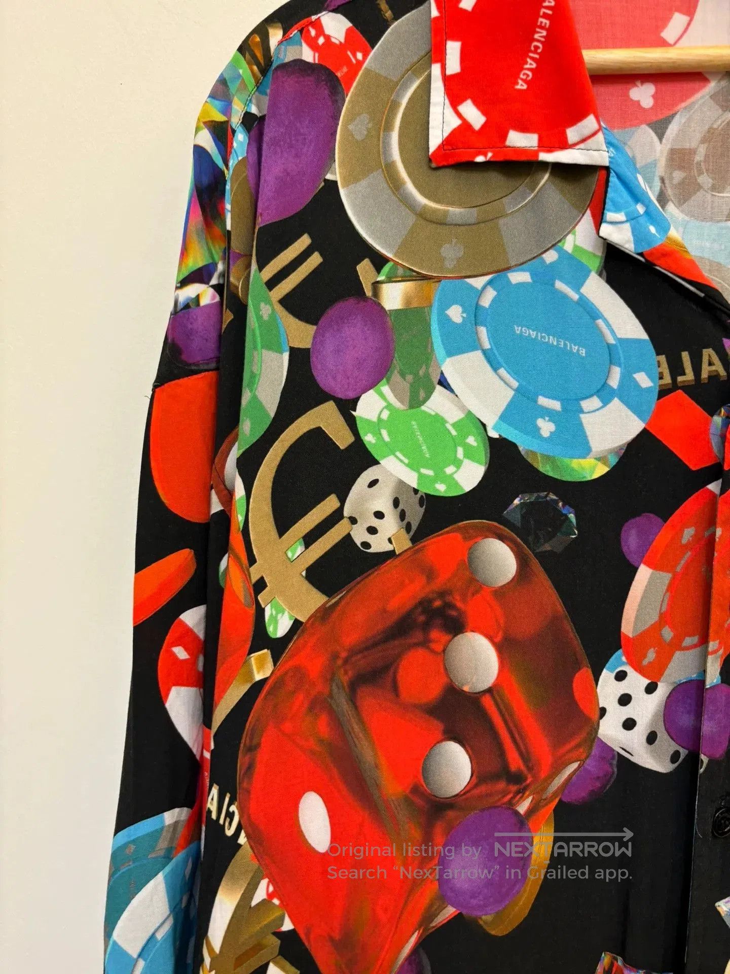Balenciaga Balenciaga Casino Print Shirt. Size US M / EU 48-50 / 2 - 6 Thumbnail