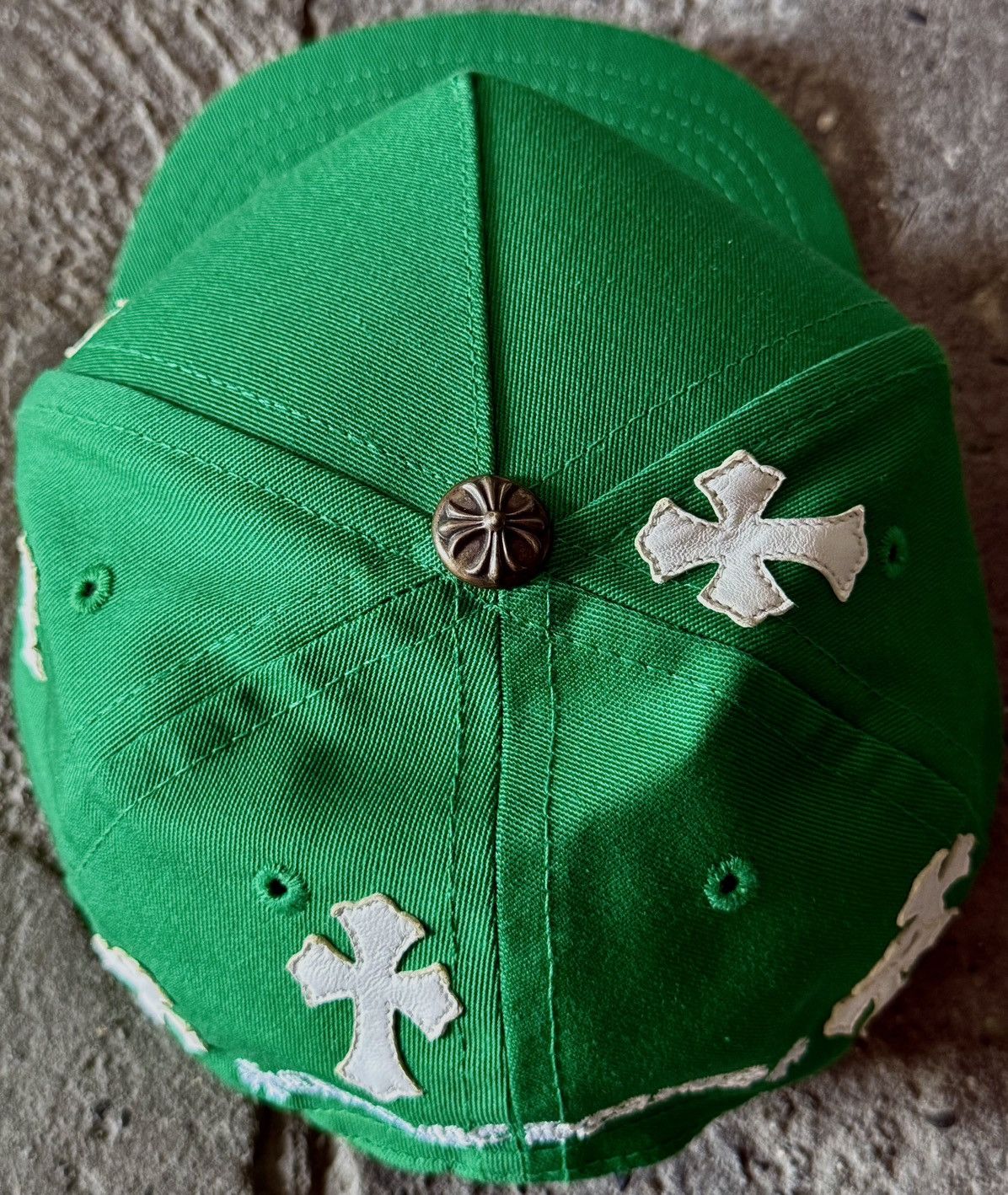 Chrome Hearts Chrome Hearts - Leather Cross Patch - Baseball Hat Size ONE SIZE - 10 Thumbnail
