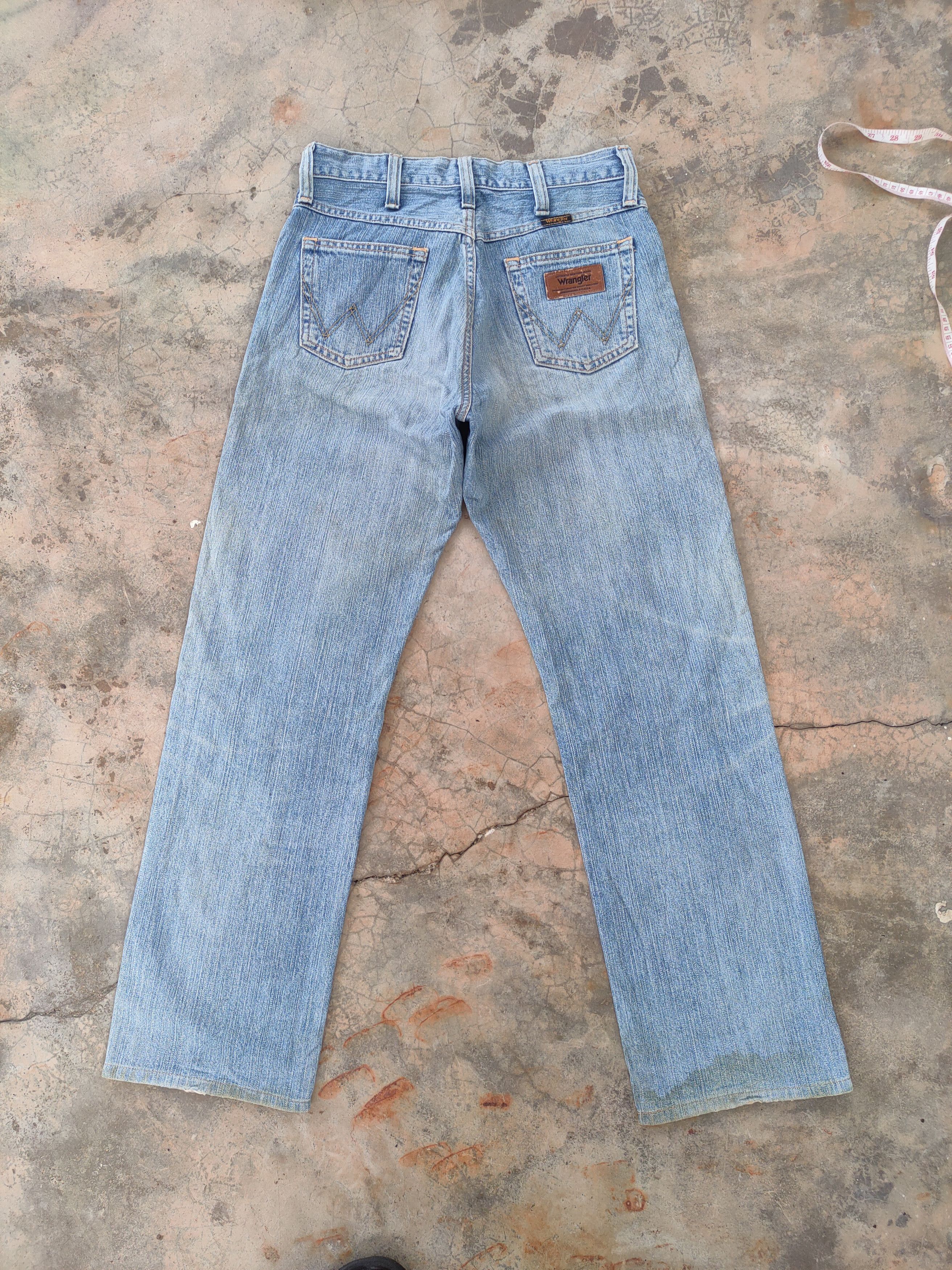 Wrangler W30 VINTAGE WRANGLER DISTRESSED RIPPED JEANS DENIM PANTS Size US 30 / EU 46 - 9 Thumbnail