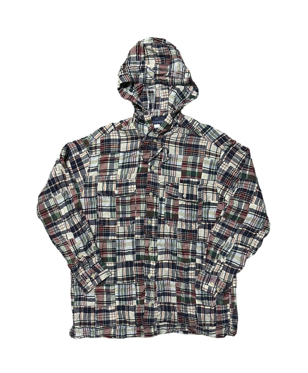 Tommy Hilfiger Tommy hilfiger patchwork button up shirts hoodie Size US S / EU 44-46 / 1 - 1 Thumbnail