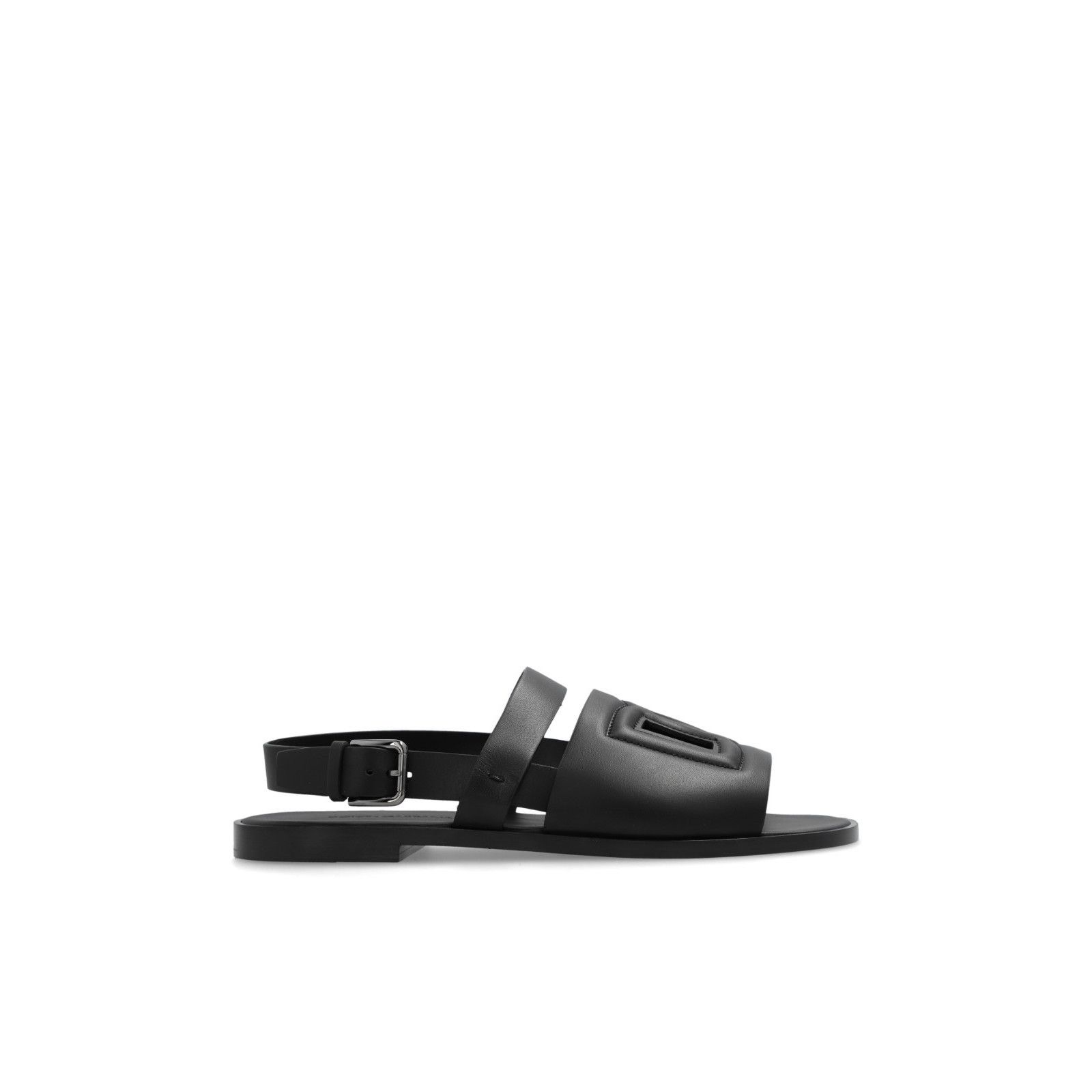 DOLCE&GABBANA Black Leather Sandals New & Authentic (Men's s