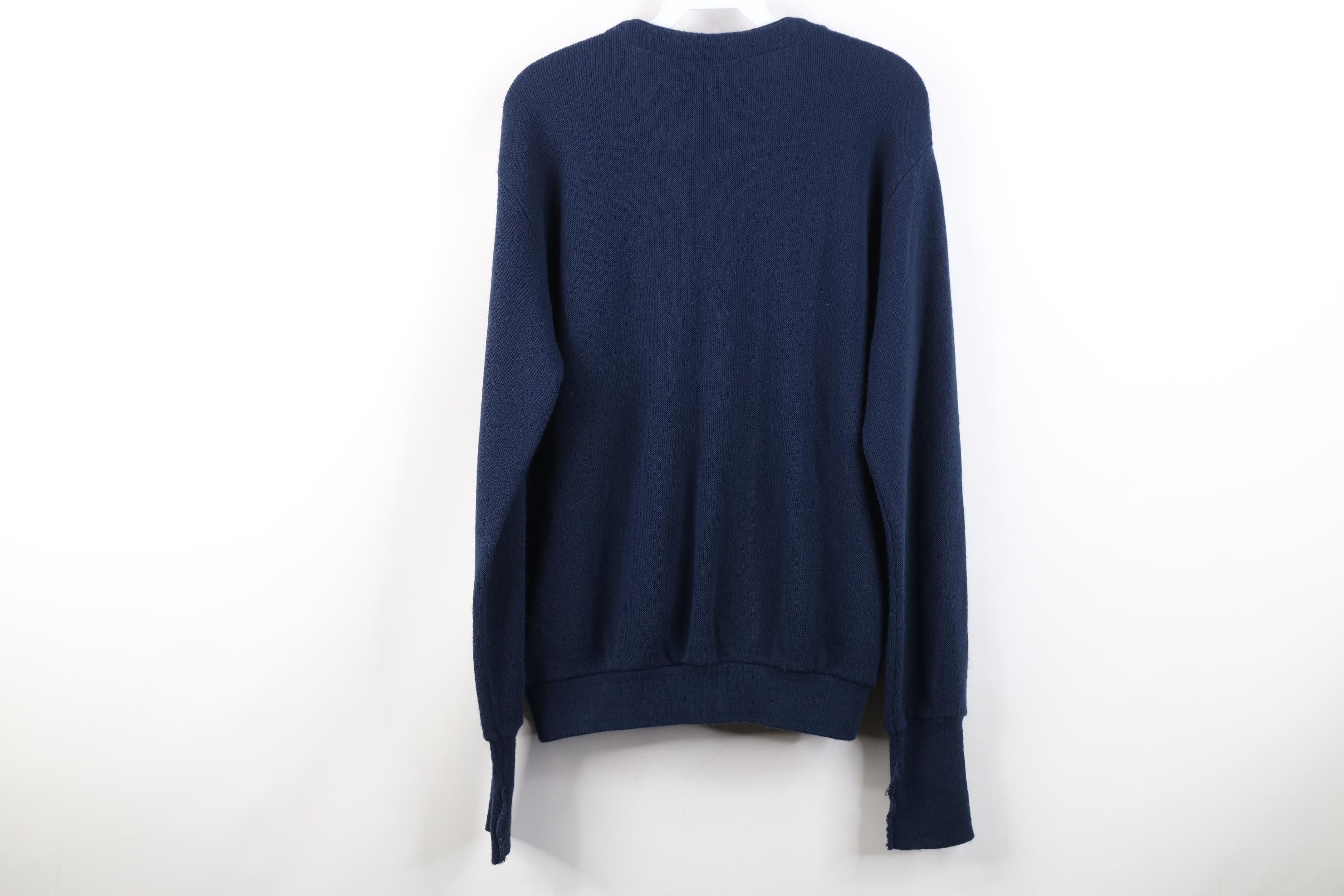 Izod Vintage 80s 90s Izod Golf Knit Cardigan Sweater Blue USA Size US M / EU 48-50 / 2 - 8 Thumbnail