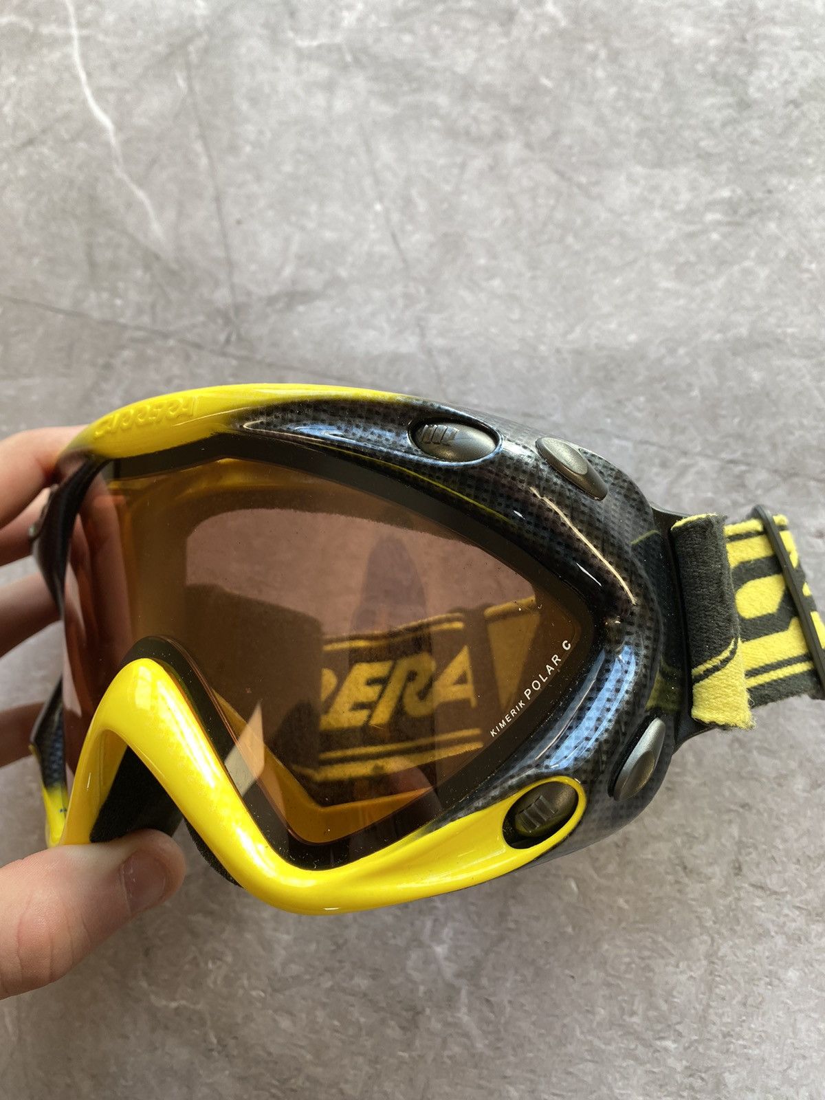 Carrera Rare Carrera Ski Snowboard Yellow Goggles Sunglasses Y2K Size ONE SIZE - 8 Thumbnail