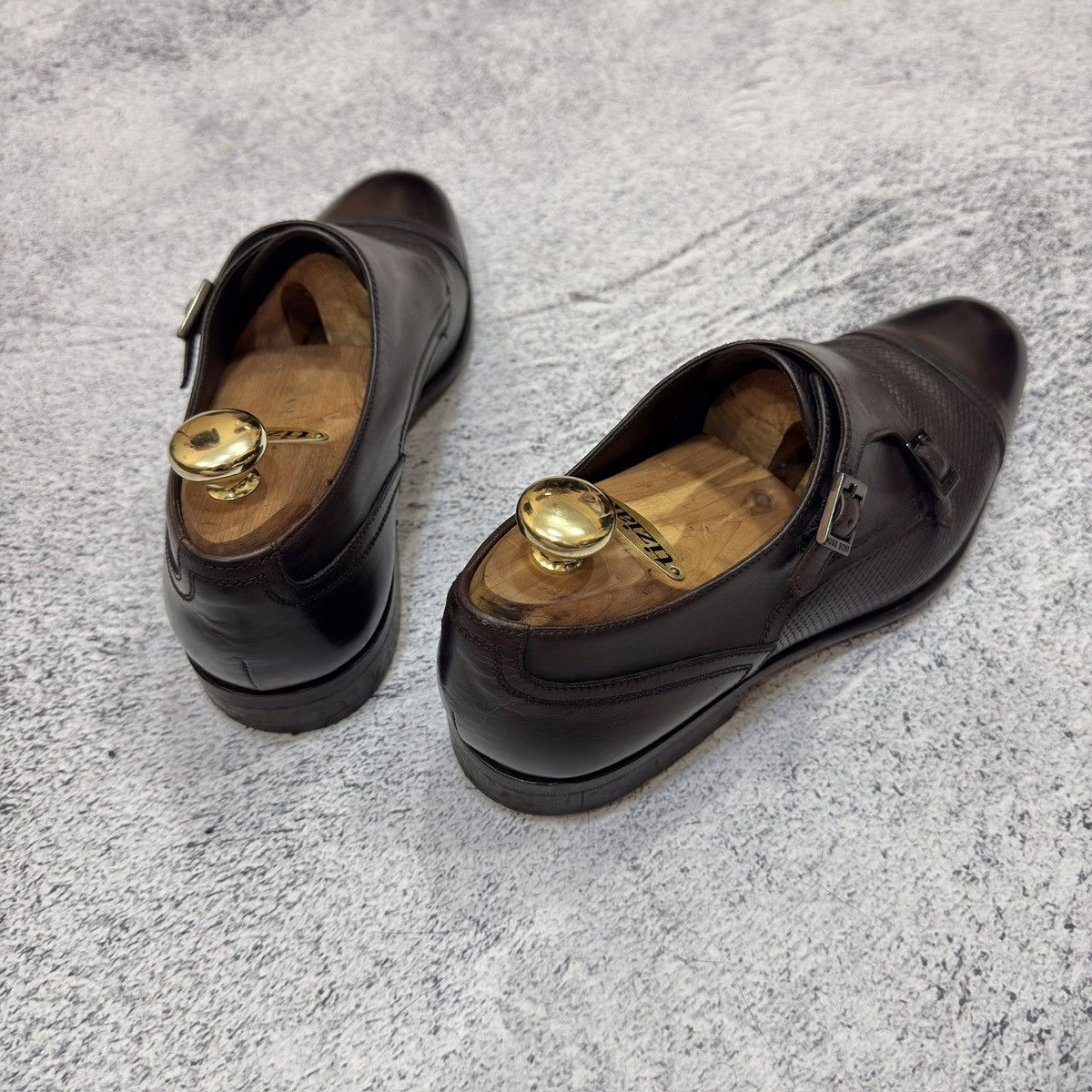Hugo Boss Hugo Boss Dark Brown Welted Double Monk Shoes US9 UK8 EU42 Size US 9 / EU 42 - 9 Thumbnail
