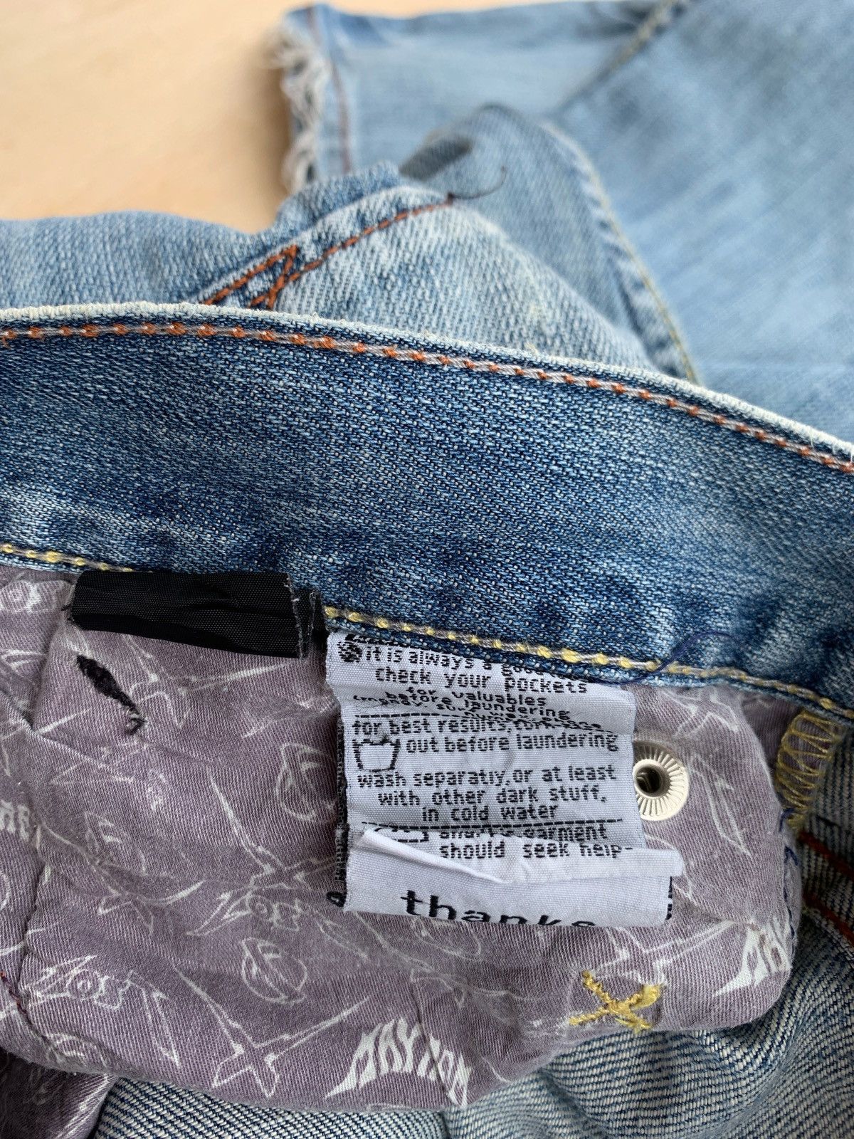 Hysteric Glamour × If Six Was Nine × Japanese Brand Distressed Denim Lost Ifsixwasnine style Jeans Size US 32 / EU 48 - 9 Thumbnail