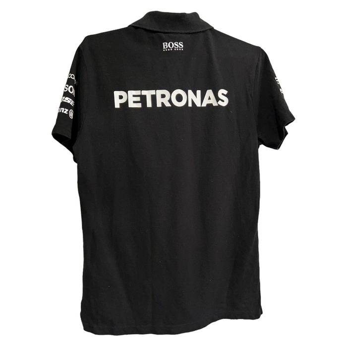 Mercedes Benz Mercedes AMG Petronas racing black polo shirt | Grailed