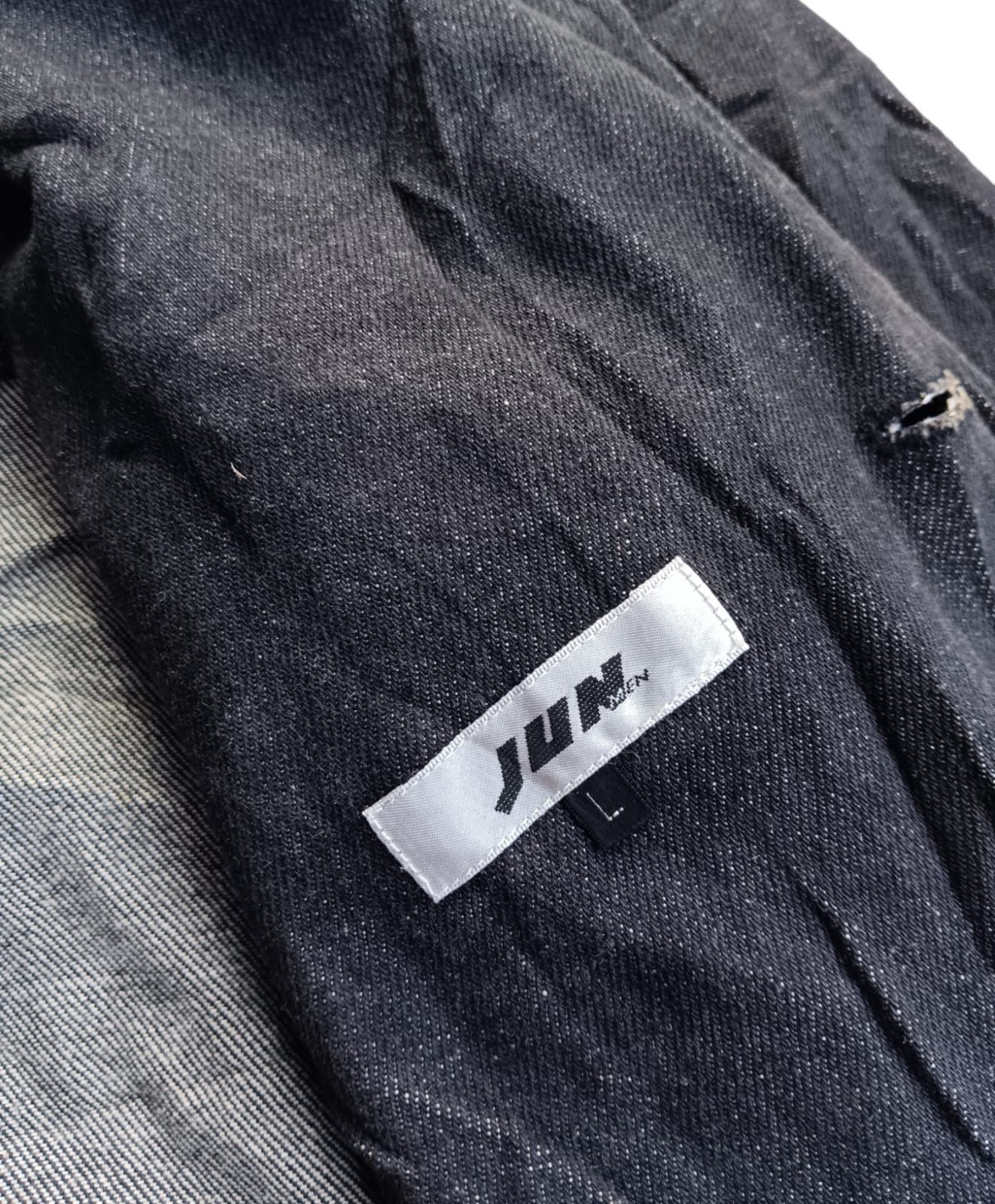 Japanese Brand Vintage jun men denim blazer jacket Size US L / EU 52-54 / 3 - 4 Thumbnail