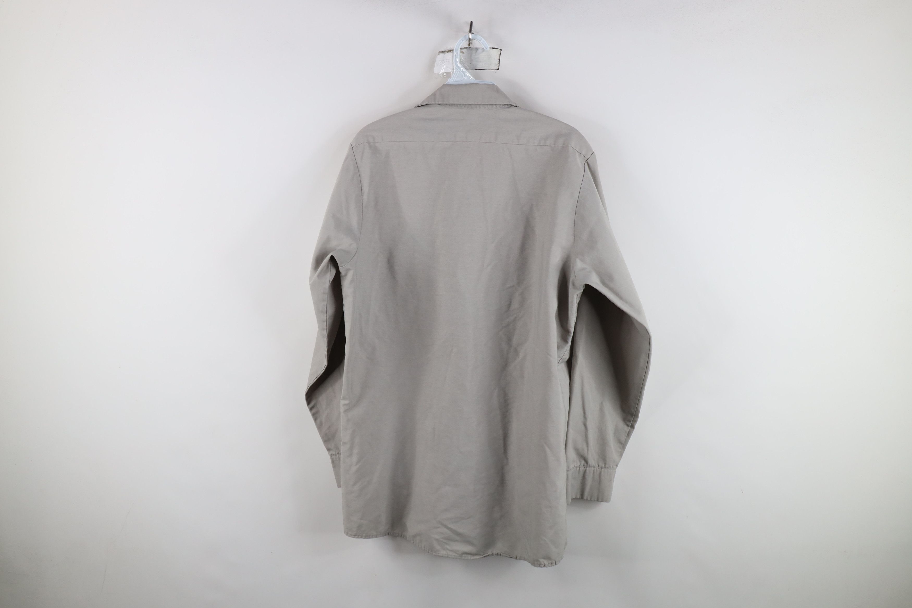 Vintage Vintage 90s Streetwear Workwear Mechanic Button Shirt Gray Size US M / EU 48-50 / 2 - 12 Thumbnail