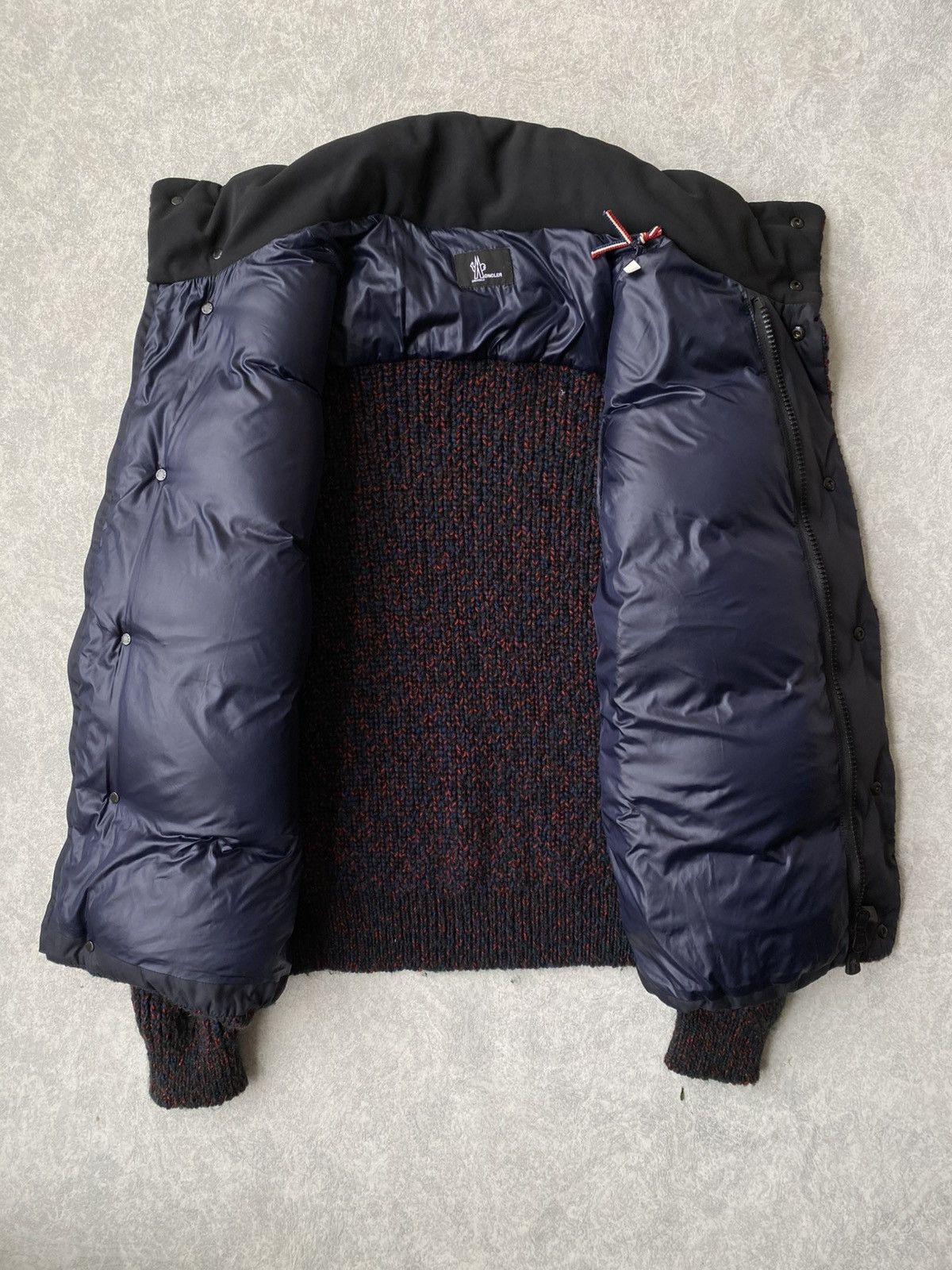 Moncler Moncler Grenoble $4500 Hybrid Tweed Knit Down Jacket Size US XL / EU 56 / 4 - 3 Thumbnail