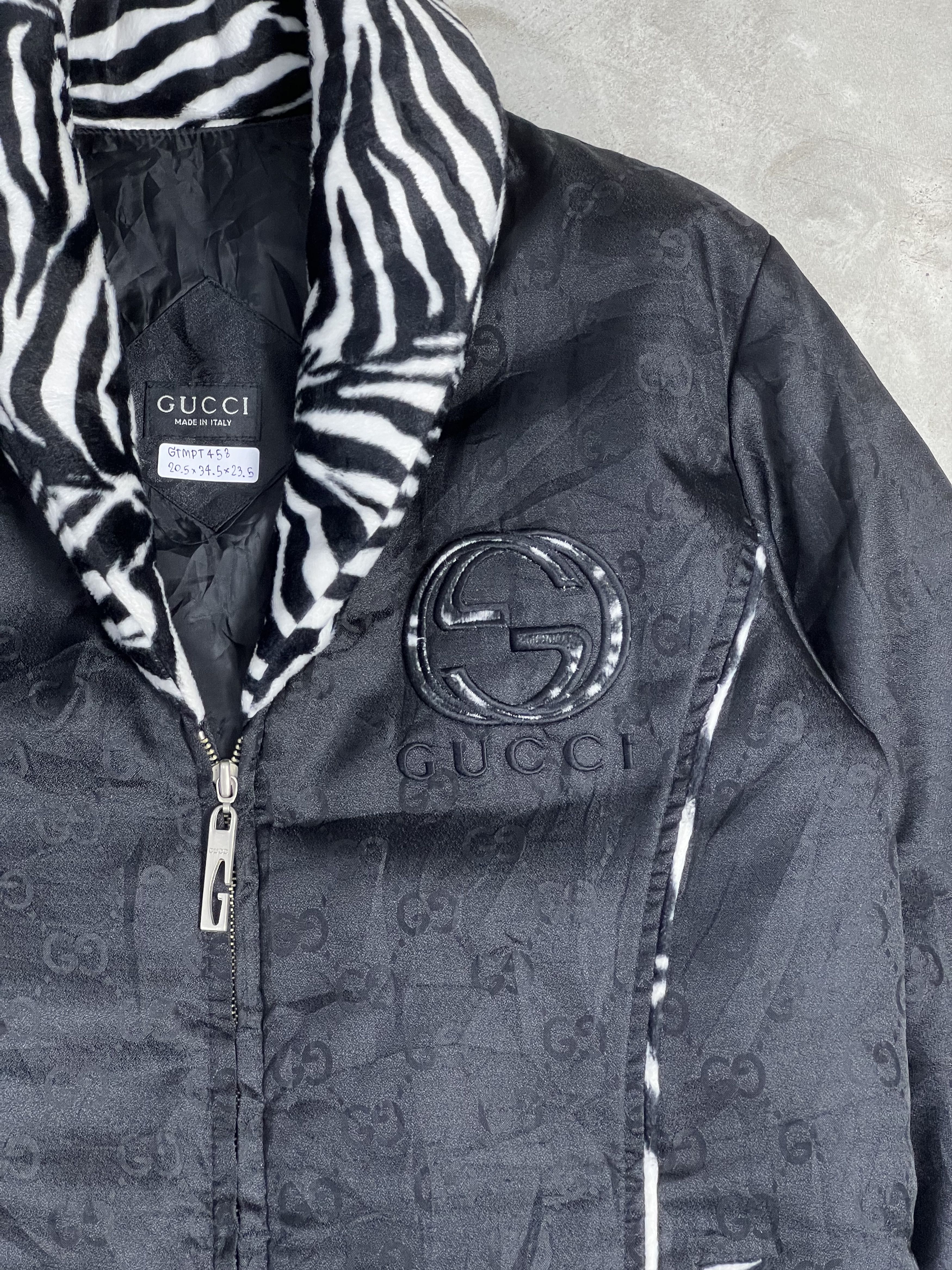 Gucci GUCCI Monogram Lined Coat (M) GTMPT458 Size M / US 6-8 / IT 42-44 - 2 Thumbnail