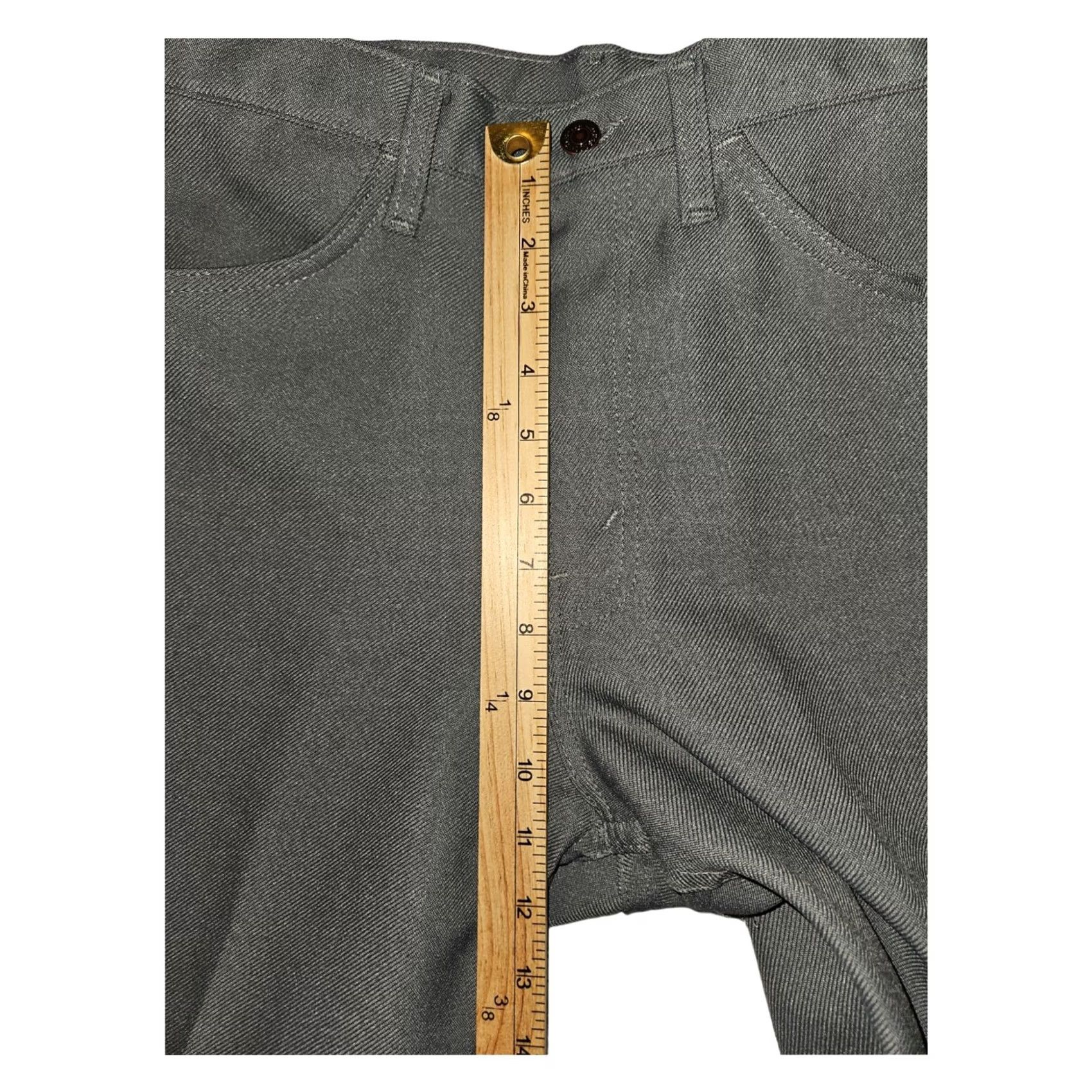 Levi's VINTAGE Levi's Polyester Pants Men 34x30 Gray Black Tab Creased Classic Casual 80s 90s USA Mens Size US 34 / EU 50 - 5 Thumbnail