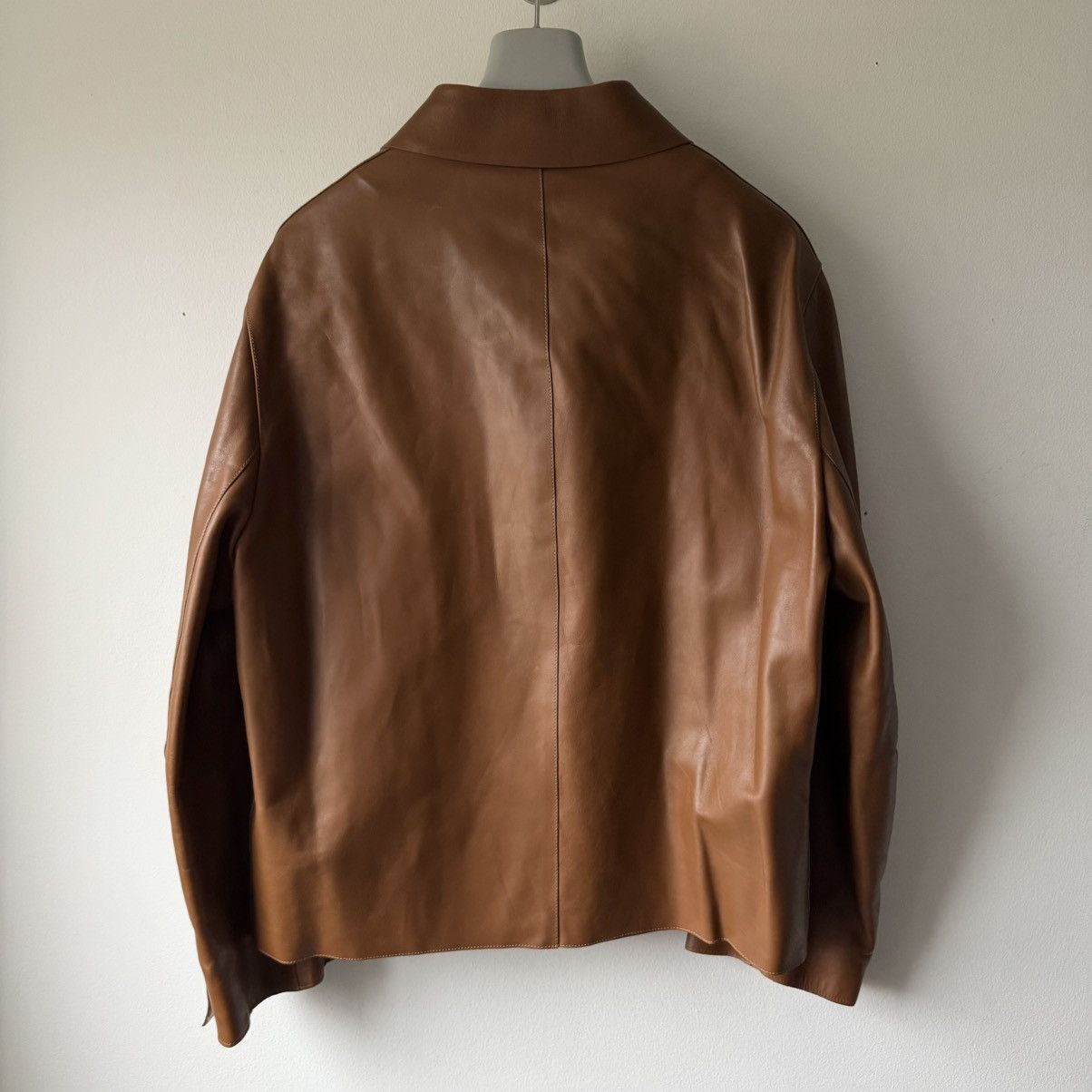 Prada Prada FW2000 Insulated Calf Leather Zip-Up Blouson Jacket Size US L / EU 52-54 / 3 - 5 Thumbnail