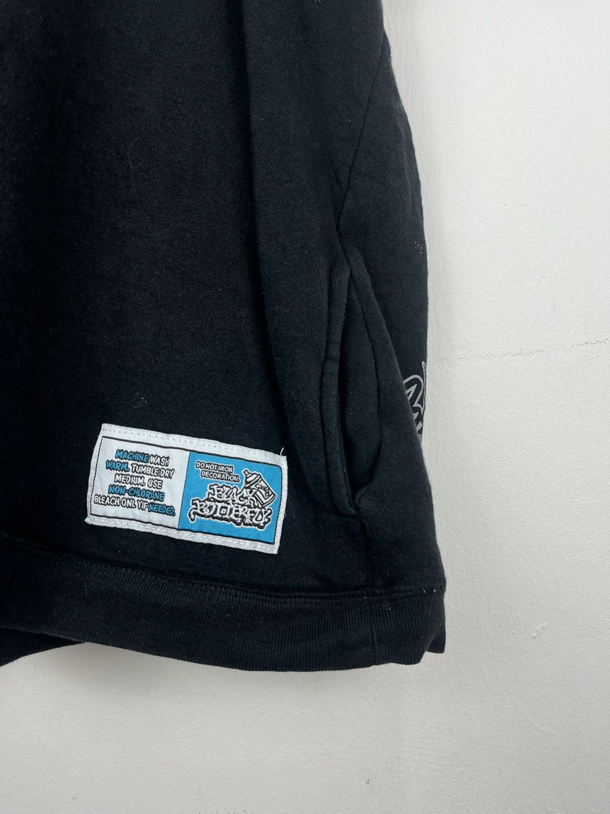 JNCO Vintage Y2K SOHK Black Butterfly Hoodie Dj Cyber Skater Size US XL / EU 56 / 4 - 4 Thumbnail