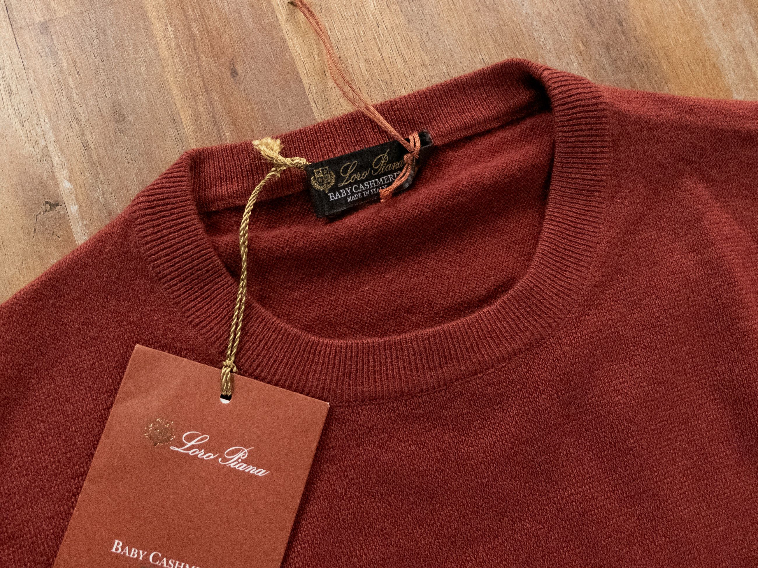 Loro Piana LORO PIANA brick red baby cashmere sweater Medium Size US M / EU 48-50 / 2 - 2 Thumbnail