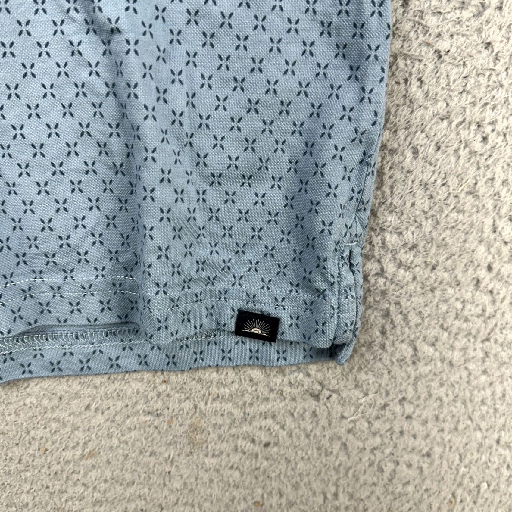 Faherty Faherty Reserve The Movement Polo Shirt Mens XXL Blue Geometric Print Size US XXL / EU 58 / 5 - 3 Thumbnail