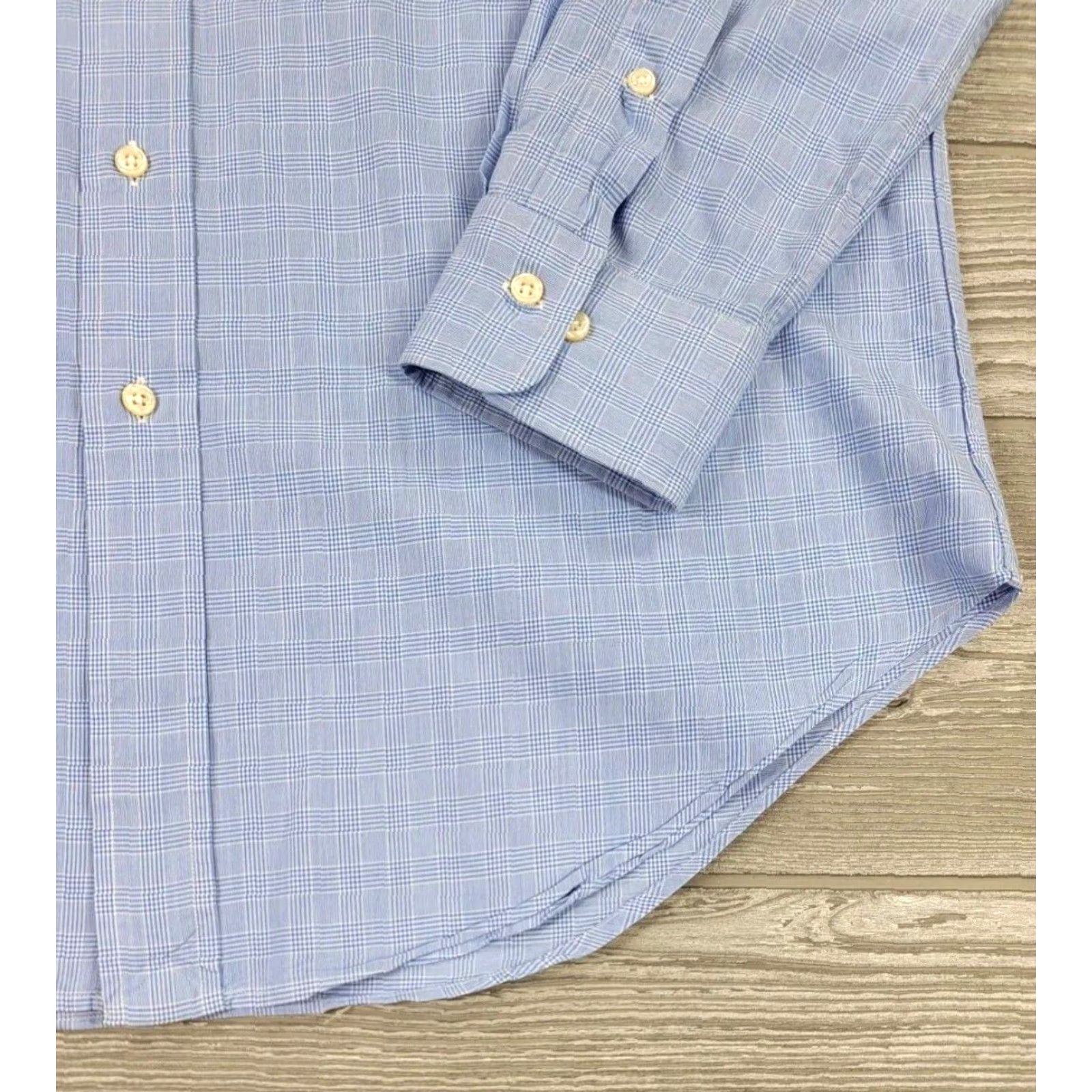Ralph Lauren VINTAGE Ralph Lauren Polo Button-Up Shirt Mens Regent Blue Plaid 16 34/35 Size US L / EU 52-54 / 3 - 4 Thumbnail