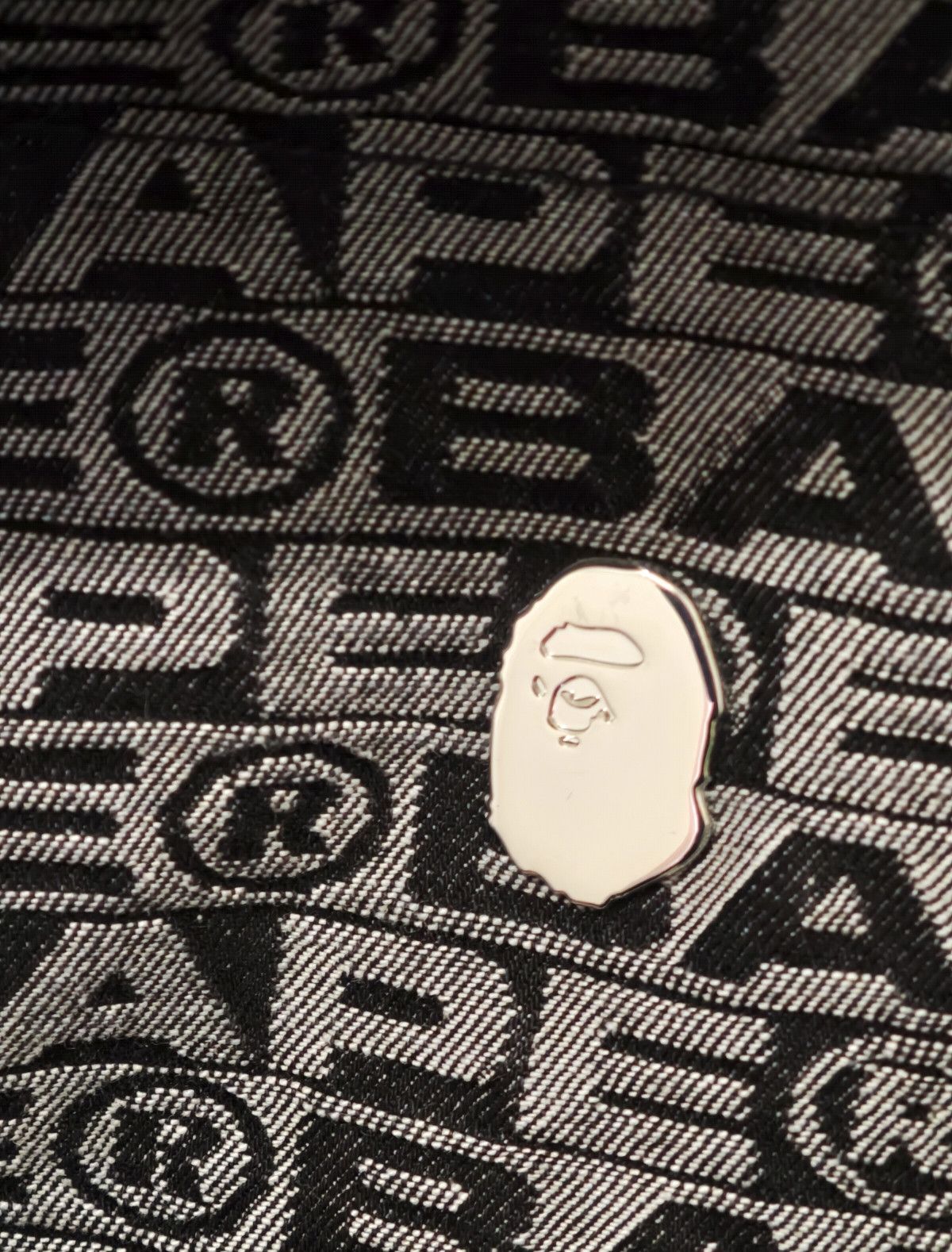 Bape LUX SPORT PATTERN JACQUARD RELAXED FIT 10OZ DENIM DOWNJACKET Size US XL / EU 56 / 4 - 19 Thumbnail