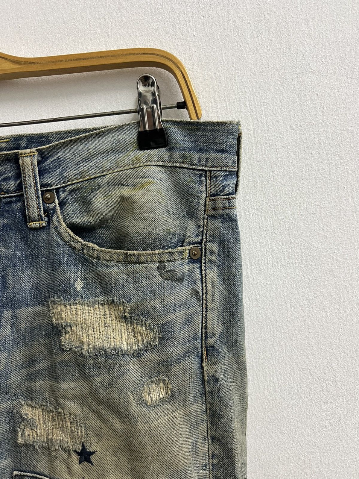 Maison MIHARA YASUHIRO Mihara Yasuhiro Damaged Repair Denim Pants Size US 32 / EU 48 - 7 Thumbnail