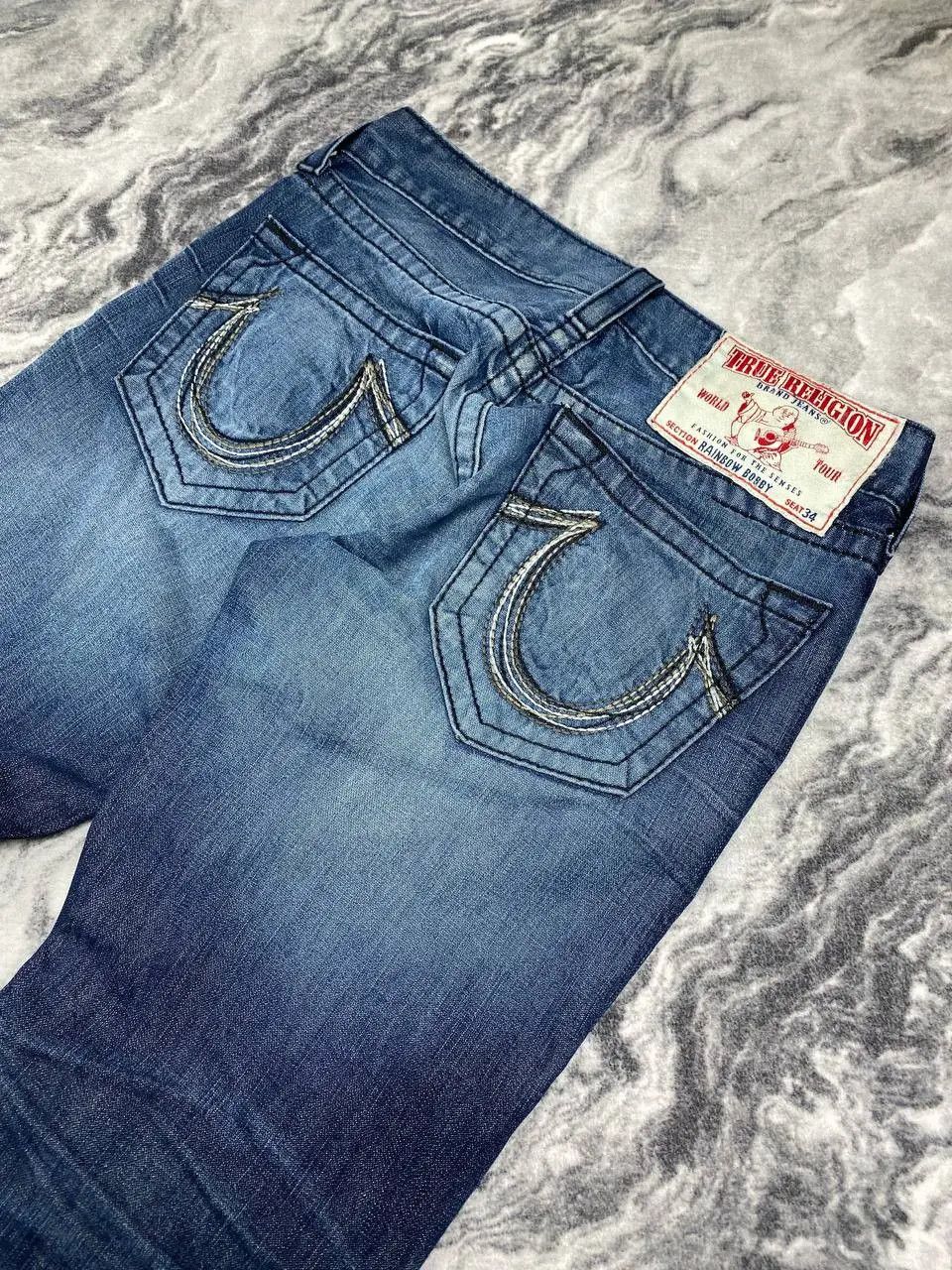 True Religion Vintage True Religion Rainbow Bobby Denim Baggy Jeans Y2K Size US 34 / EU 50 - 10 Thumbnail