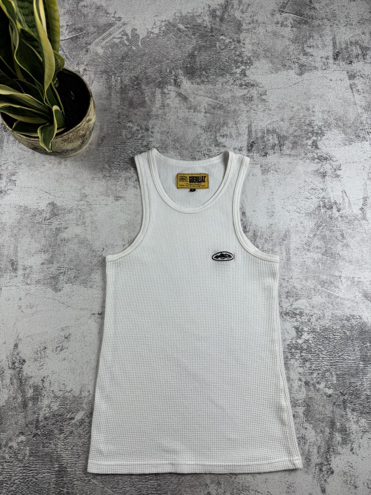 Corteiz Corteiz Alcatraz Waffle Tank Top Sleeveless Jersey T Shirt Size US S / EU 44-46 / 1 - 4 Thumbnail