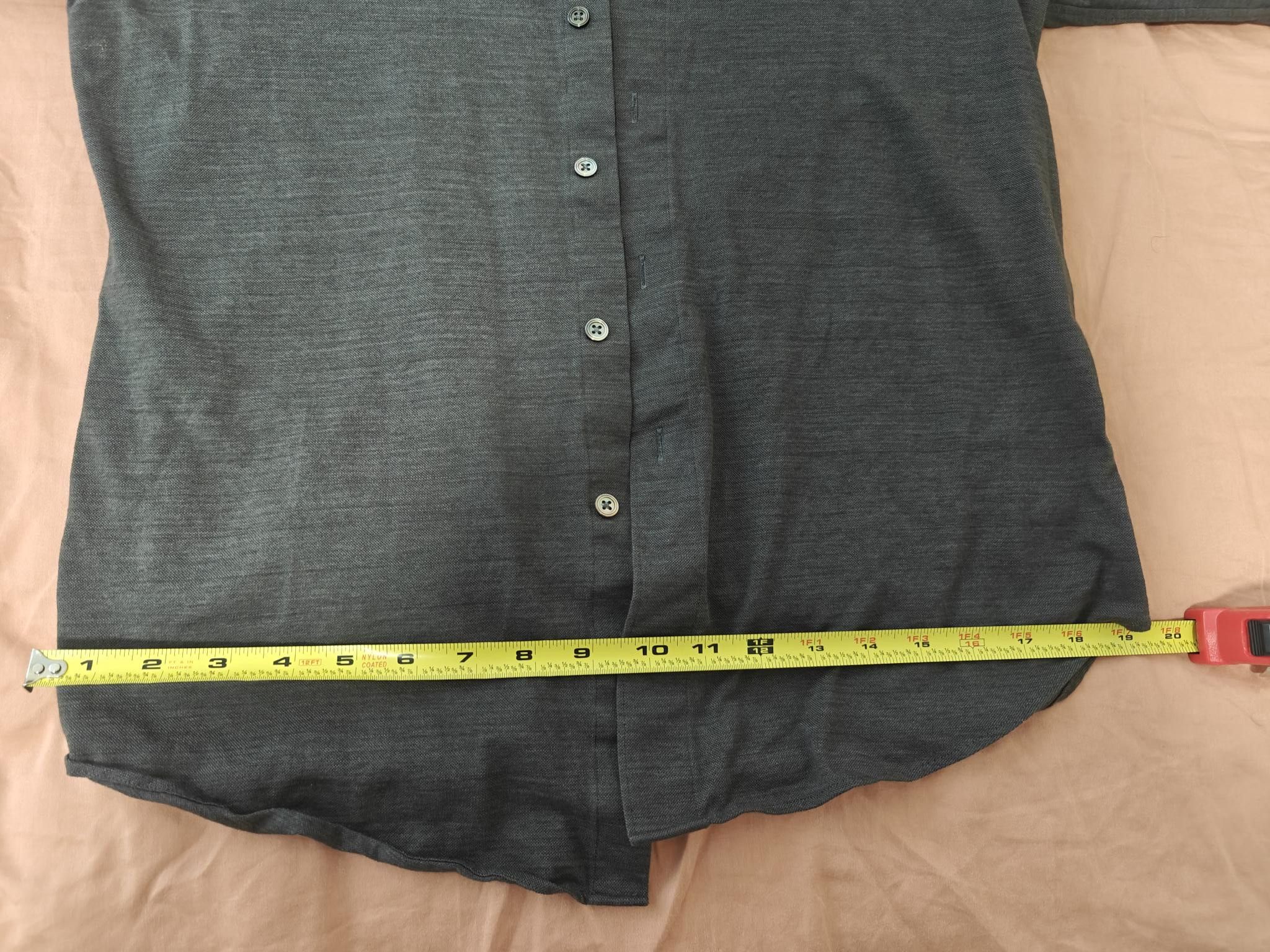 Kamakura - Tokyo Fit, 134 Casual Pique Jersey / Button-Up in Gray, Men's — image 3 of 4