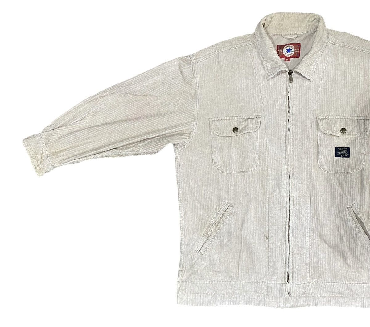 Converse × Vintage Vintage 90s CONVERSE ALL STAR Coudroy Zipper Jacket Size US M / EU 48-50 / 2 - 13 Thumbnail