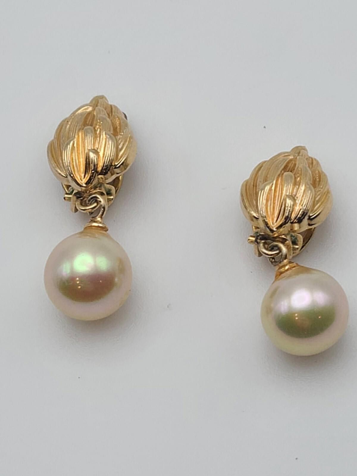 Dior Grossé for Dior 1965 Pearl and Flame Clip Earrings Size ONE SIZE - 2 Thumbnail