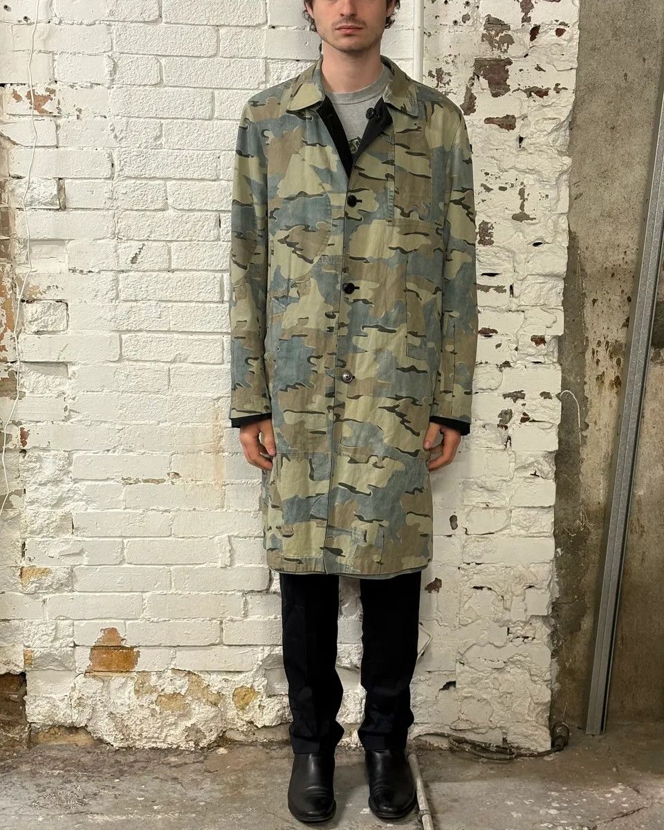 Dries Van Noten SS2017 Dries Van Noten Black & Camo Reversible Trench Coat Size US M / EU 48-50 / 2 - 3 Thumbnail