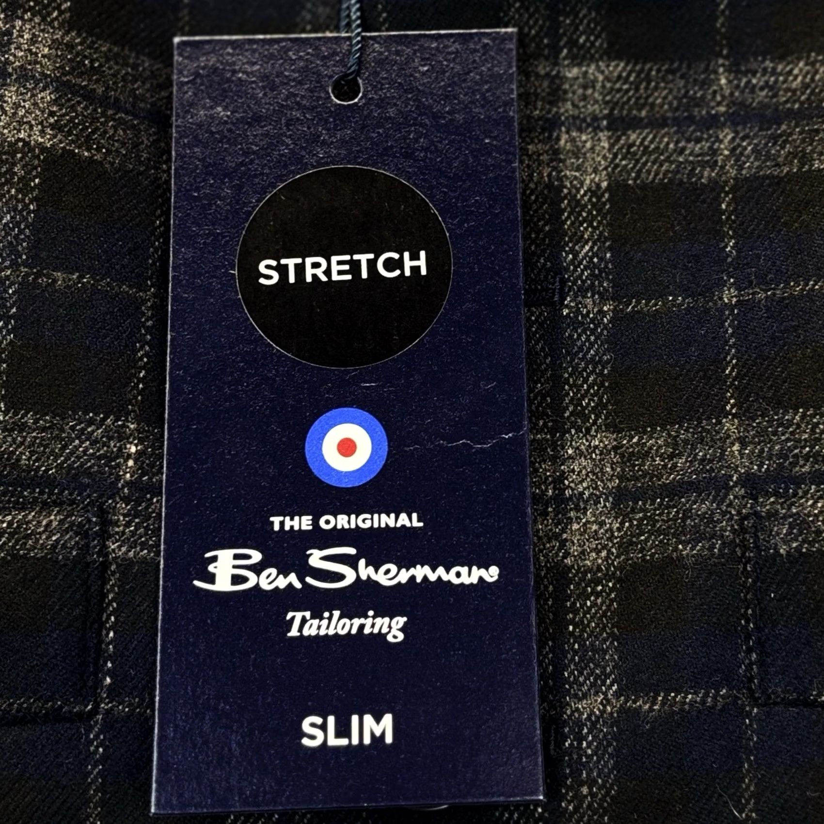 Ben Sherman VINTAGE Ben Sherman Waistcoat UK36R Slim Black / Navy Check Mens New With Defect Size US XXS / EU 40 - 5 Thumbnail