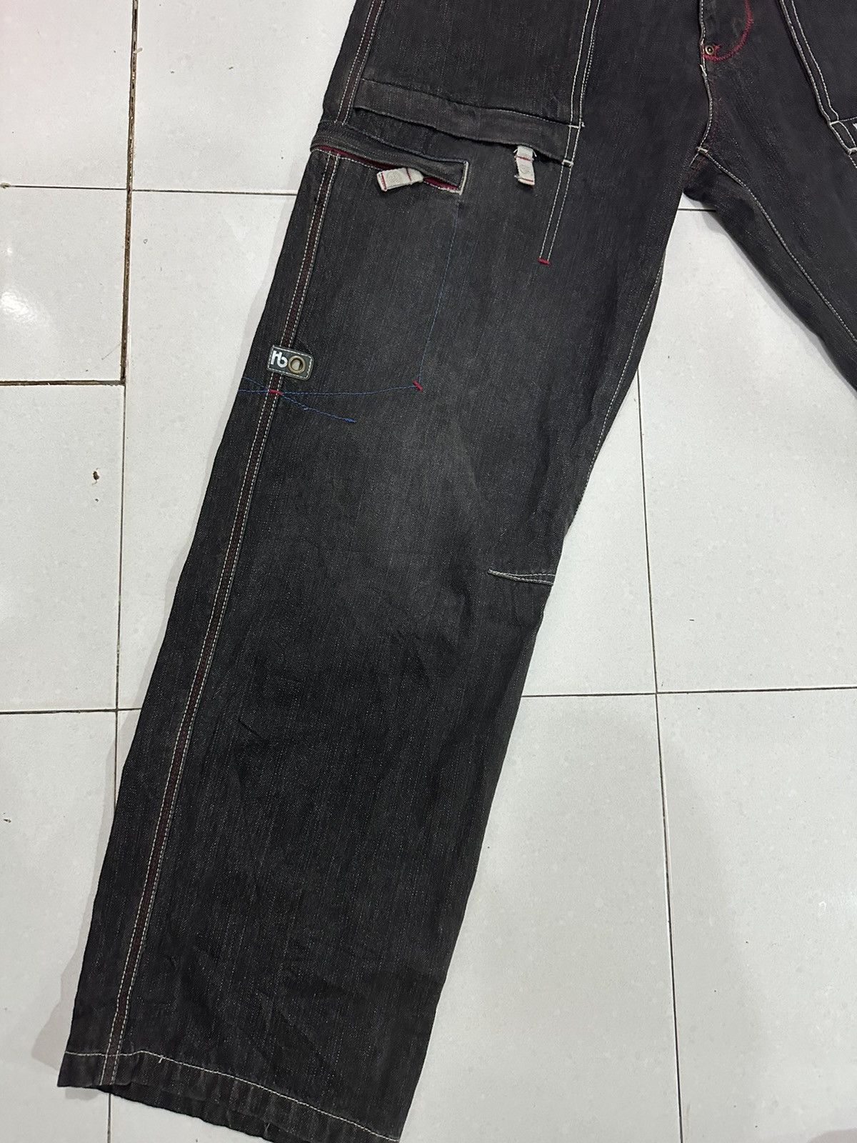 Japanese Brand VTG BOGO Denim Cargo Pants size Size US 30 / EU 46 - 4 Thumbnail